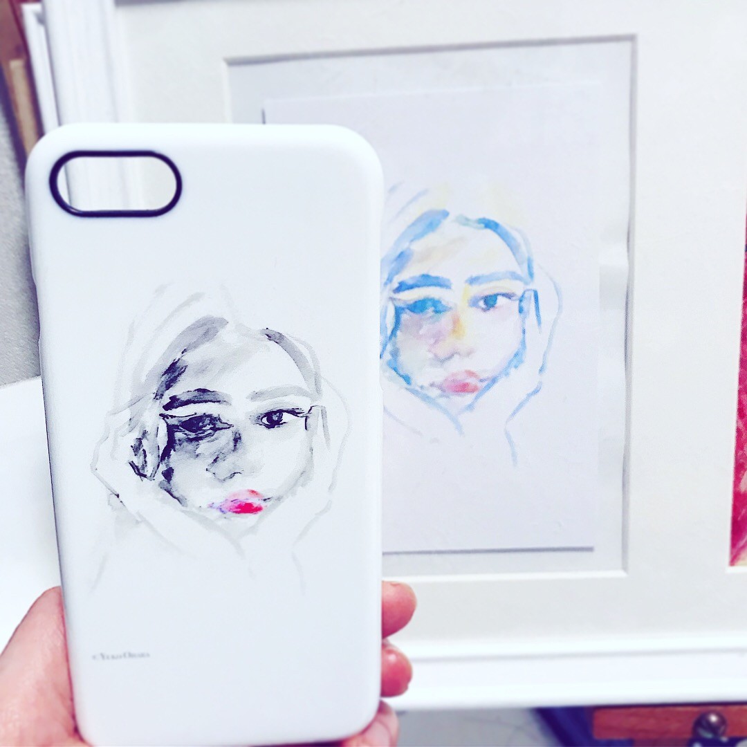 スマホケース イラスト まどろみgirl 1 Iichi ハンドメイド クラフト作品 手仕事品の通販