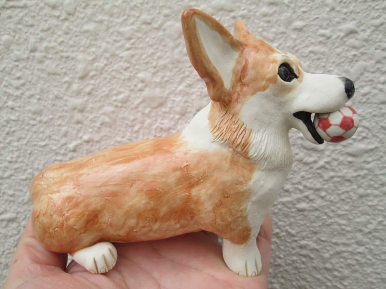 ご予約品 コーギーの置物 Iichi ハンドメイド クラフト作品 手仕事品の通販