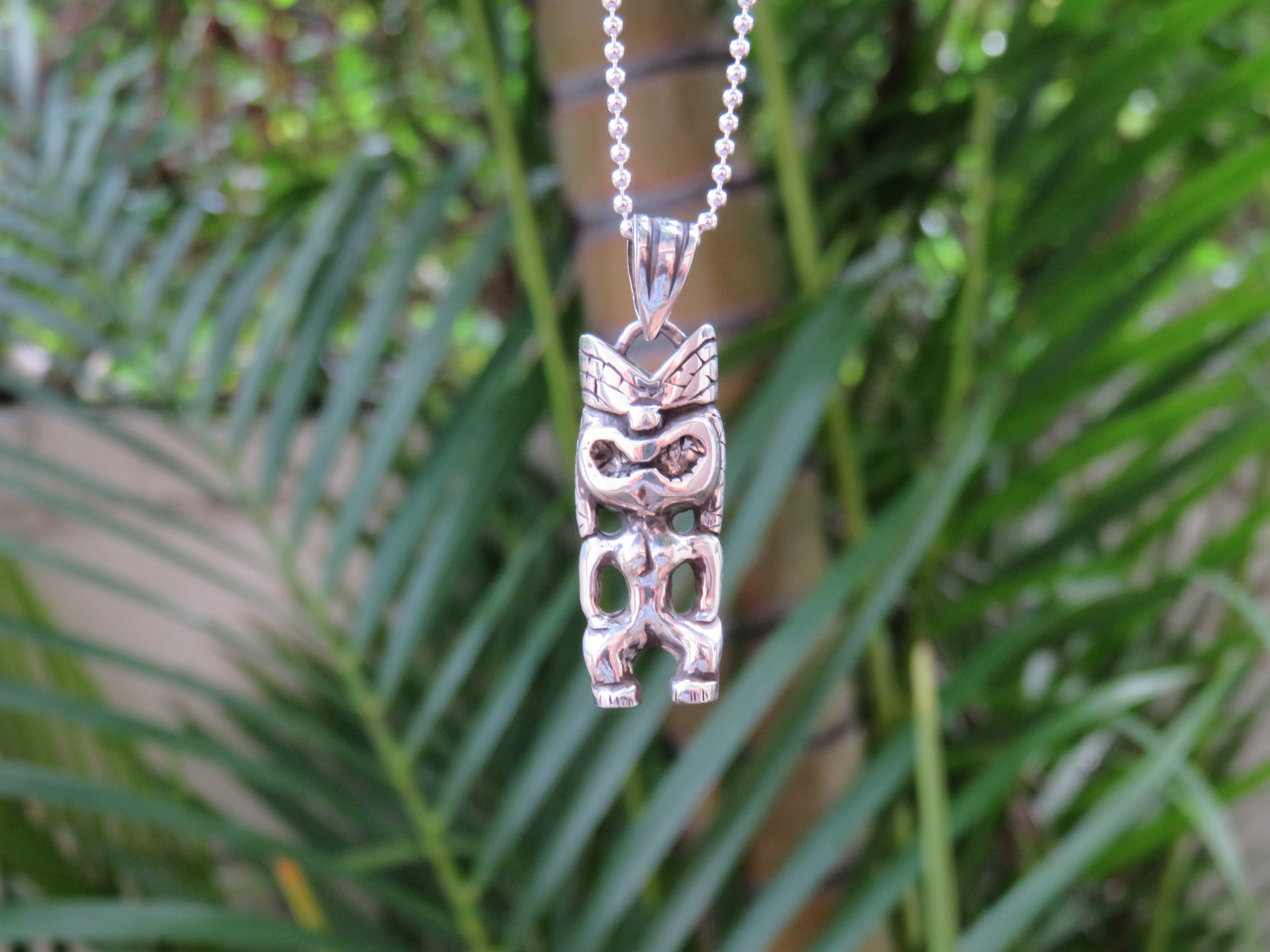 tiki pendant ブラックダイヤ ハワイアンジュエリー ハワジュ