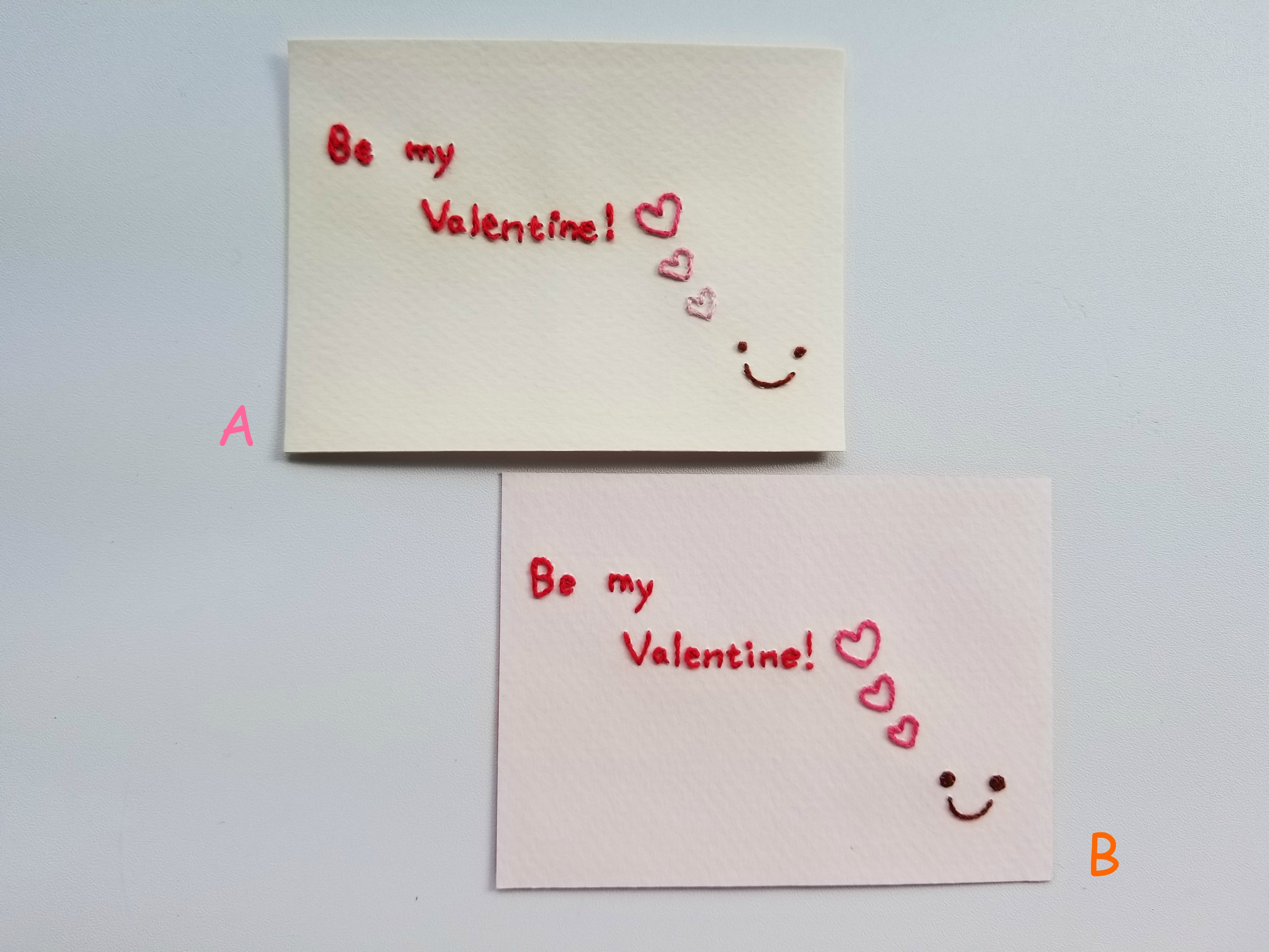 バレンタインカード Be My Valentine Iichi ハンドメイド クラフト作品 手仕事品の通販