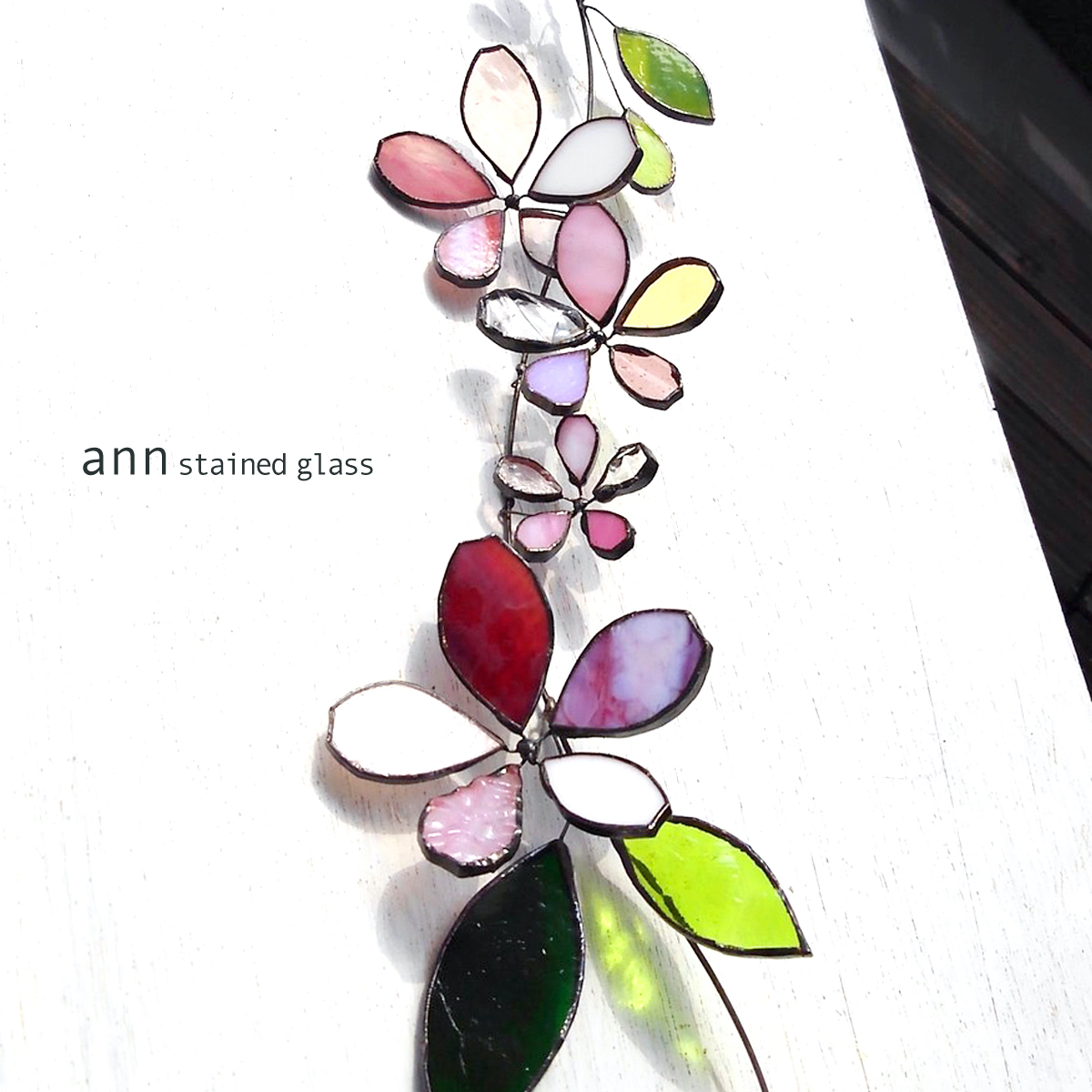 ステンドグラス さくら180208P | iichi ハンドメイド・クラフト作品 