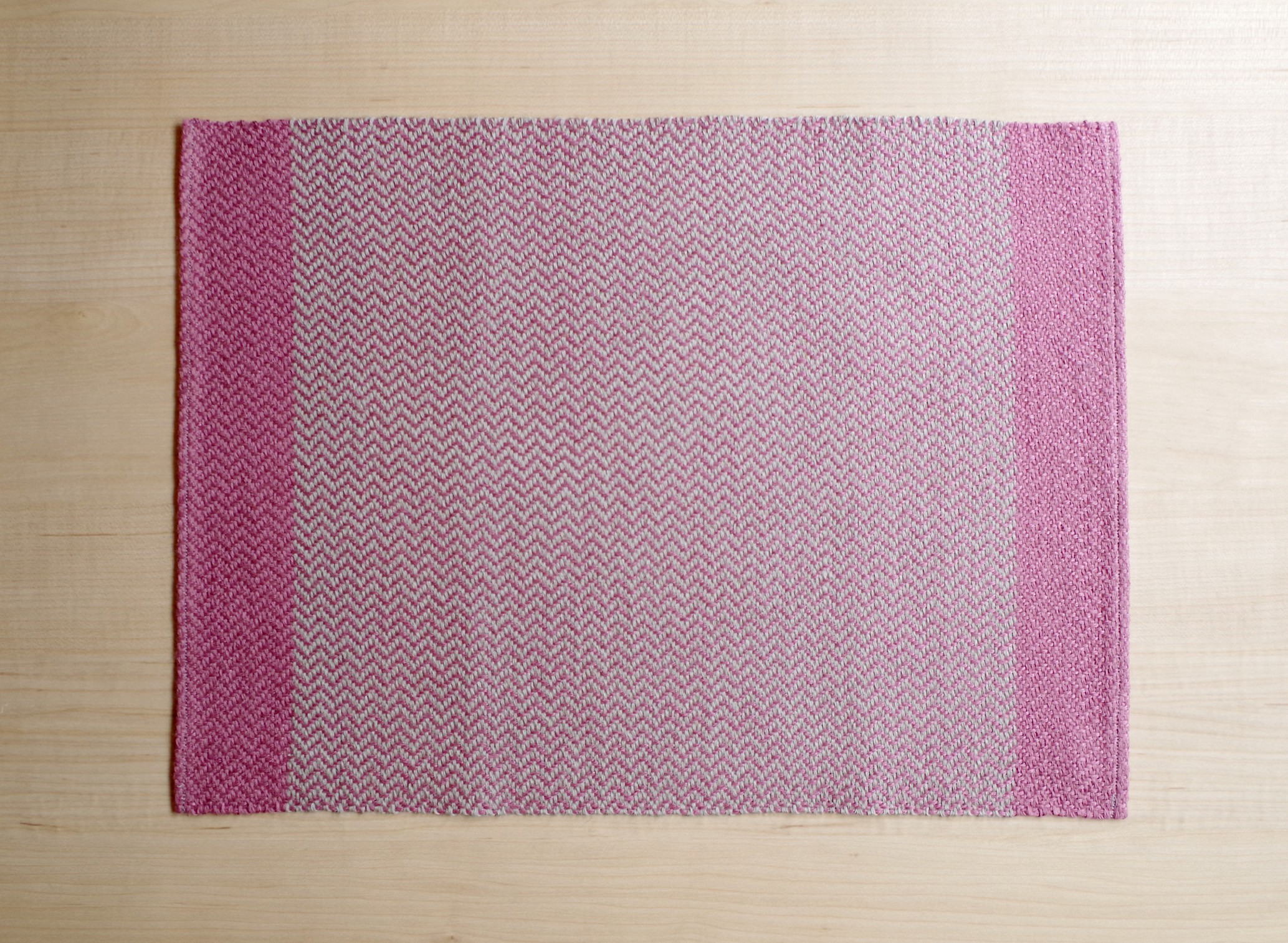 手織りリネンランチョンマット ピンク Iichi ハンドメイド クラフト作品 手仕事品の通販
