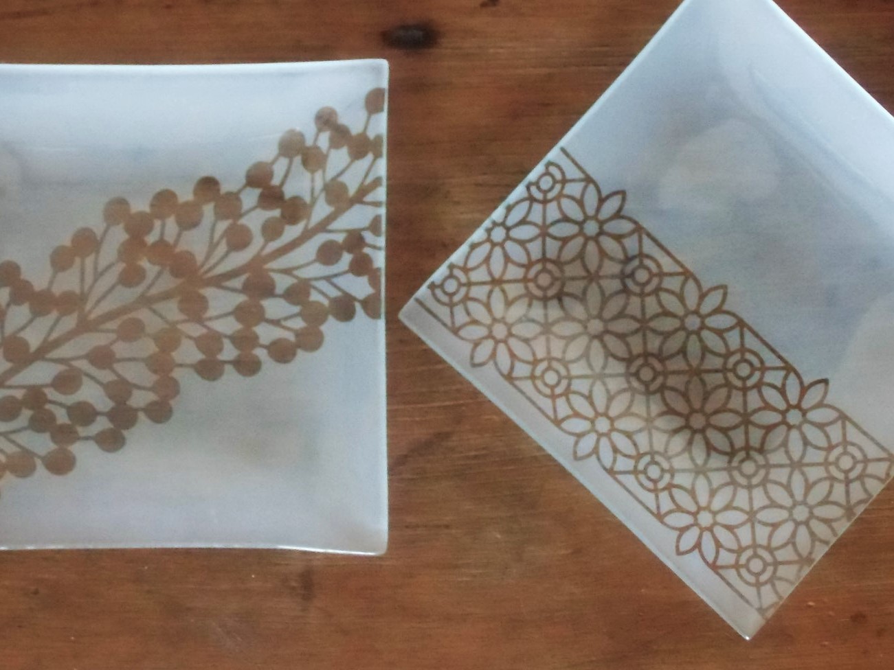 レース模様の角皿 Iichi ハンドメイド クラフト作品 手仕事品の通販