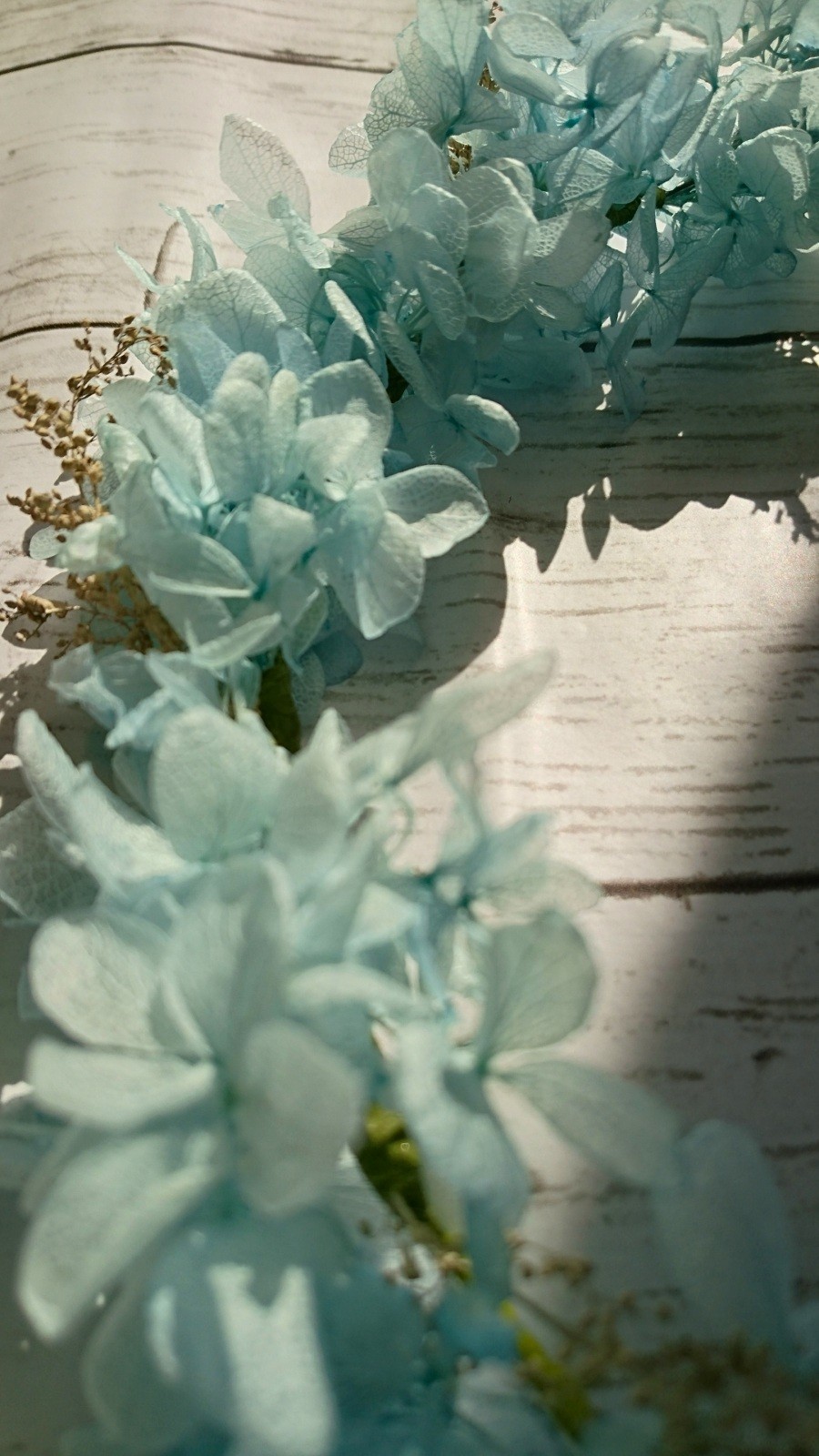 花かんむり ピュアブルー 花嫁ヘッドドレス Iichi ハンドメイド クラフト作品 手仕事品の通販