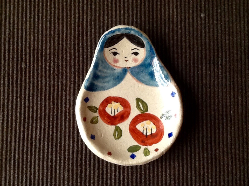 プチギフトに マトリョーシカトレイ小さいサイズ 椿 Iichi ハンドメイド クラフト作品 手仕事品の通販