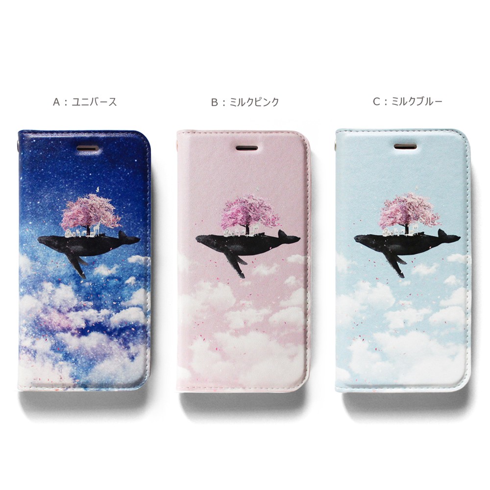 手帳型ケース クジラツリー 春が来た 桜仕様 Iphone12pro 選択可能 Iphoneケース Iichi ハンドメイド クラフト作品 手仕事品の通販