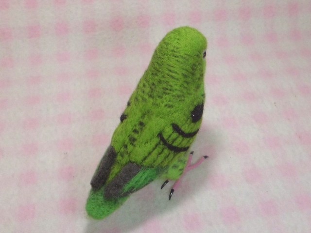 1/1サイズ♪ サザナミインコ 羊毛フィギュア 羊毛フェルト | iichi 