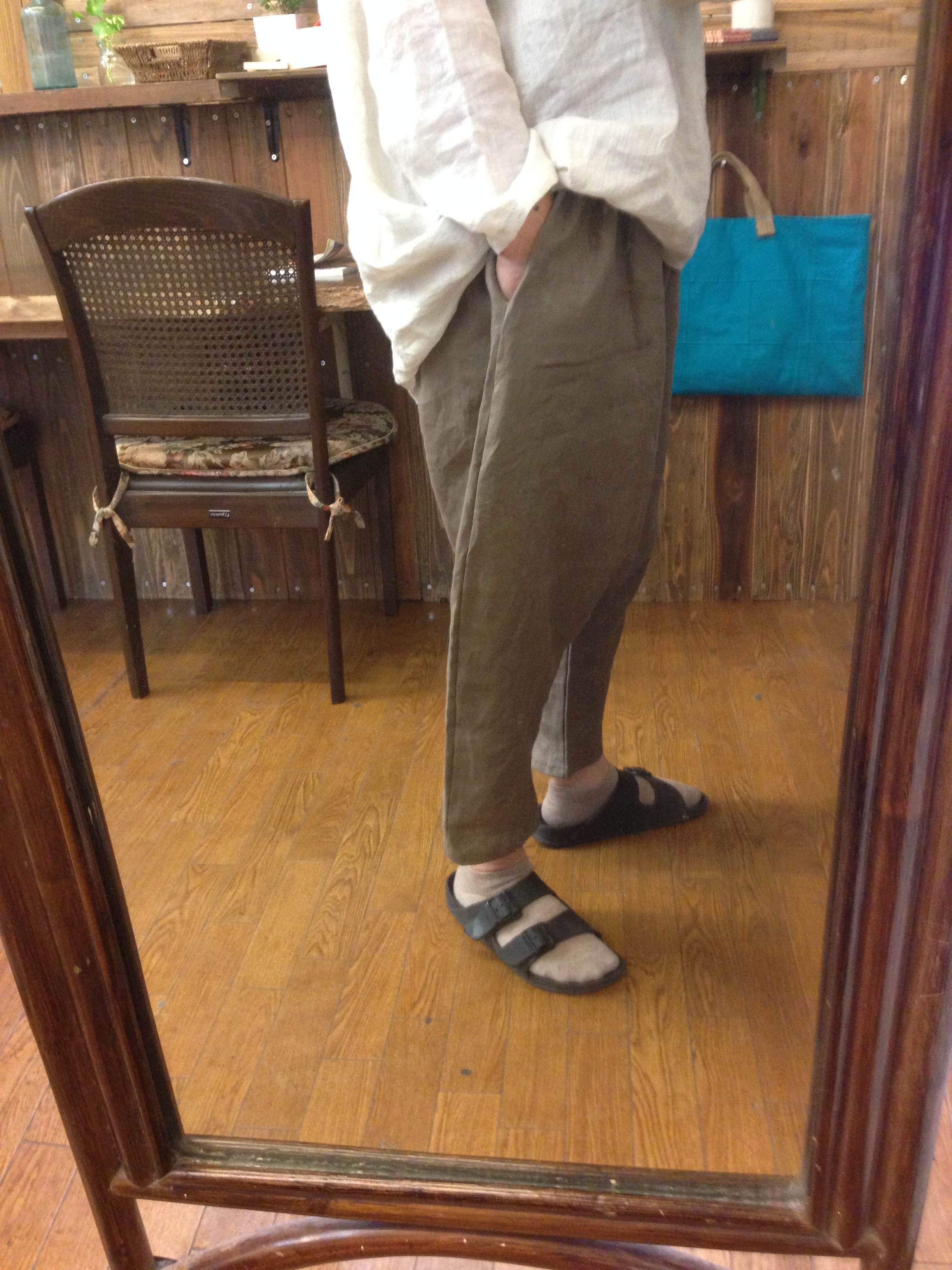 リネン サルエルパンツ | iichi ハンドメイド・クラフト作品・手仕事品 