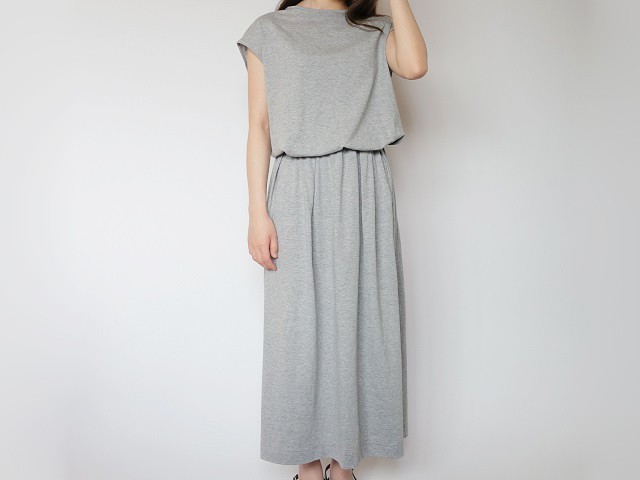ブラウジングロングワンピース グレー Iichi ハンドメイド クラフト作品 手仕事品の通販