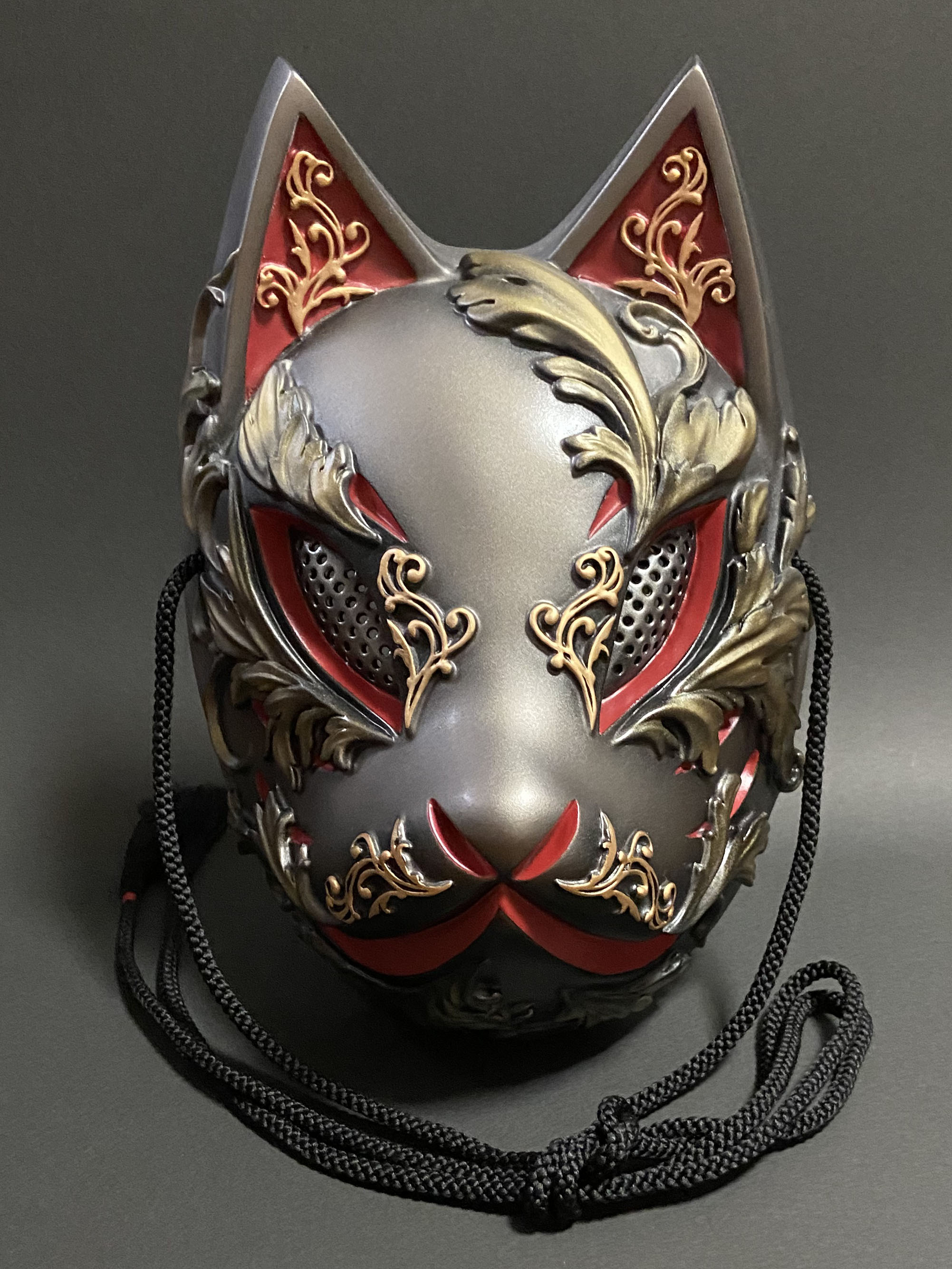 狐面 Gothic Ver Metal Red Iichi ハンドメイド クラフト作品 手仕事品の通販