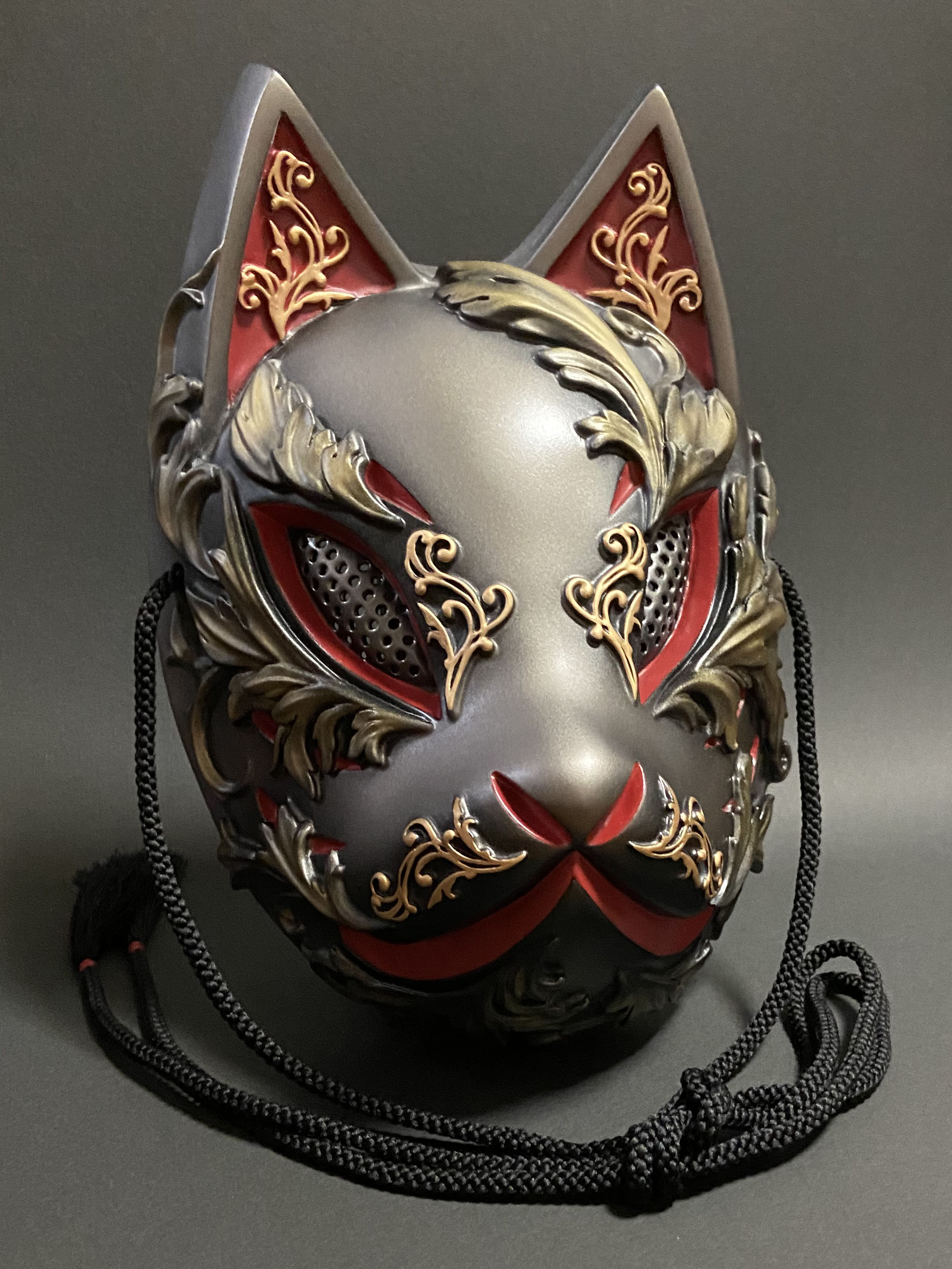 狐面 Gothic Ver Metal Red Iichi ハンドメイド クラフト作品 手仕事品の通販