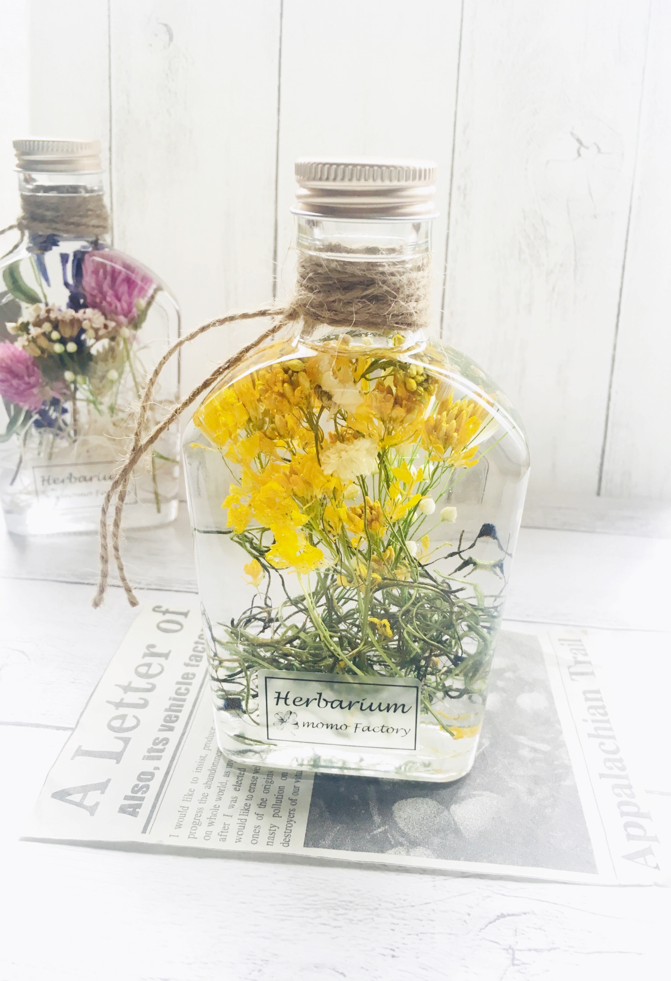 菜の花のハーバリウム Spring ギフト ラッピング無料 Iichi ハンドメイド クラフト作品 手仕事品の通販