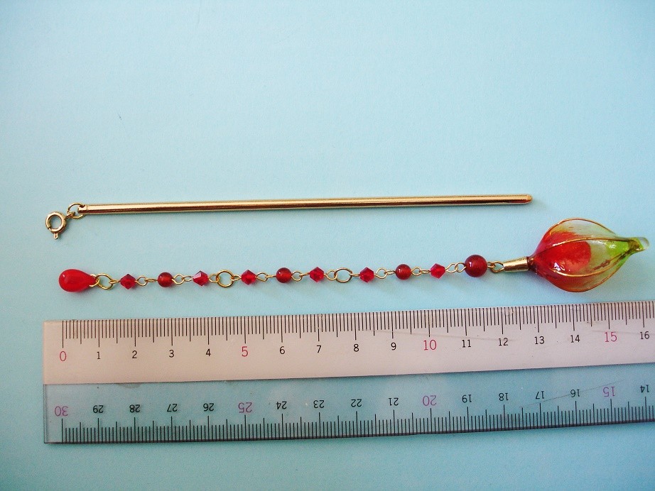 長さ自在鬼灯の簪２ Iichi ハンドメイド クラフト作品 手仕事品の通販