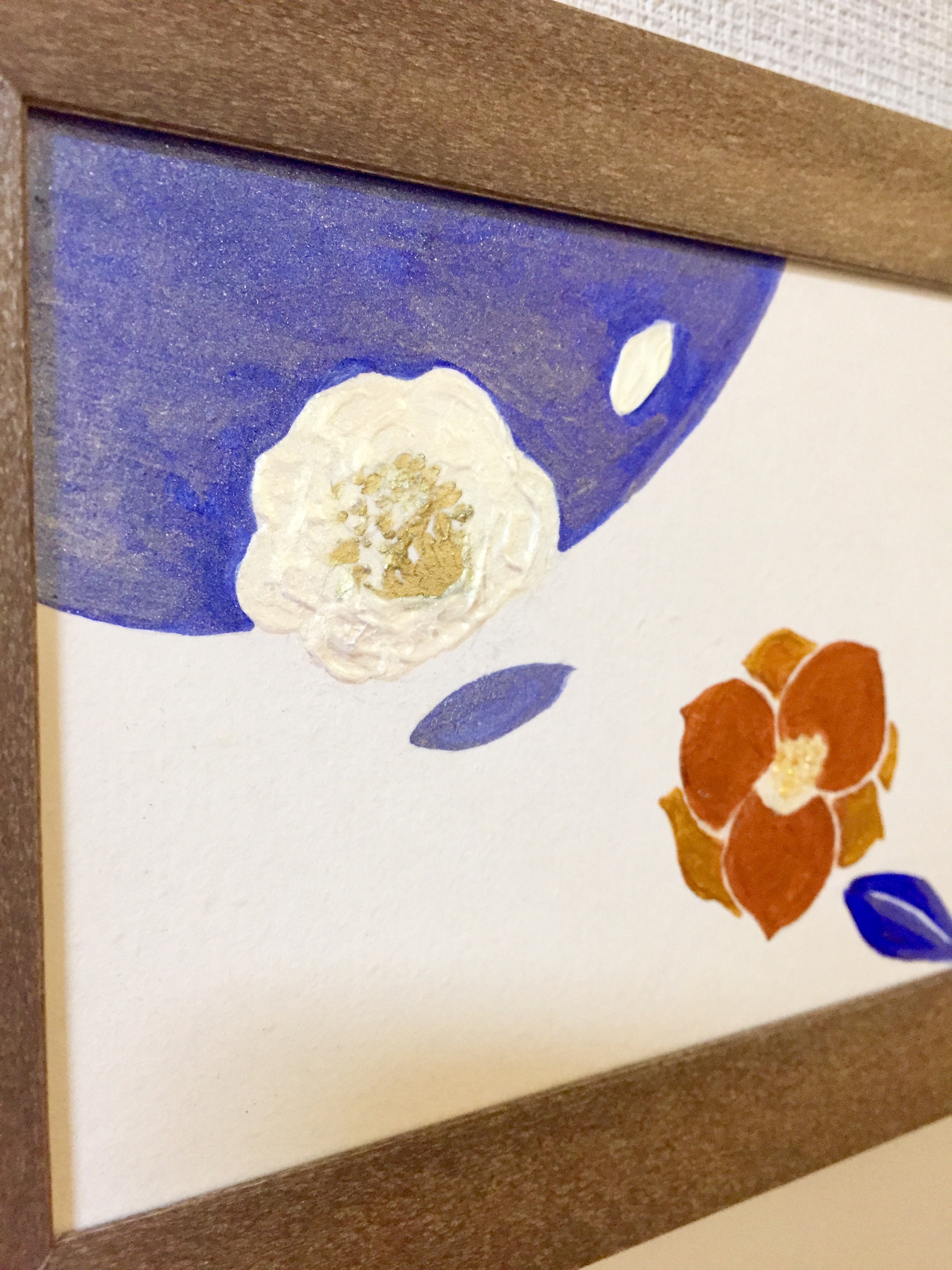 赤い椿白い椿とおちにけり Iichi ハンドメイド クラフト作品 手仕事品の通販