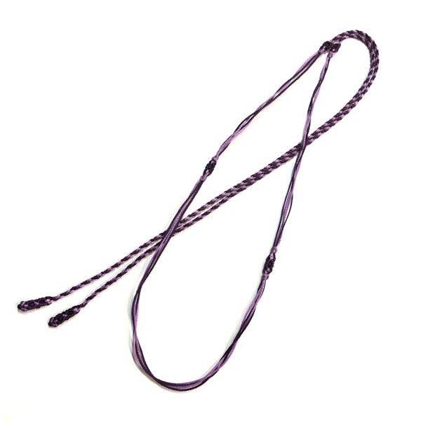 マクラメ編みネックレス紐 つる むらさき こだいむらさき Iichi ハンドメイド クラフト作品 手仕事品の通販