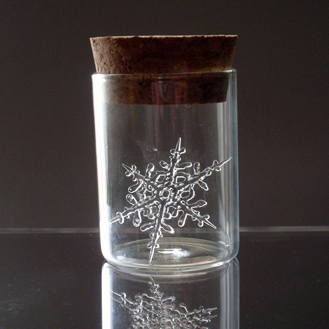 ガラス製 雪の結晶 樹枝状 3cm Iichi ハンドメイド クラフト作品 手仕事品の通販