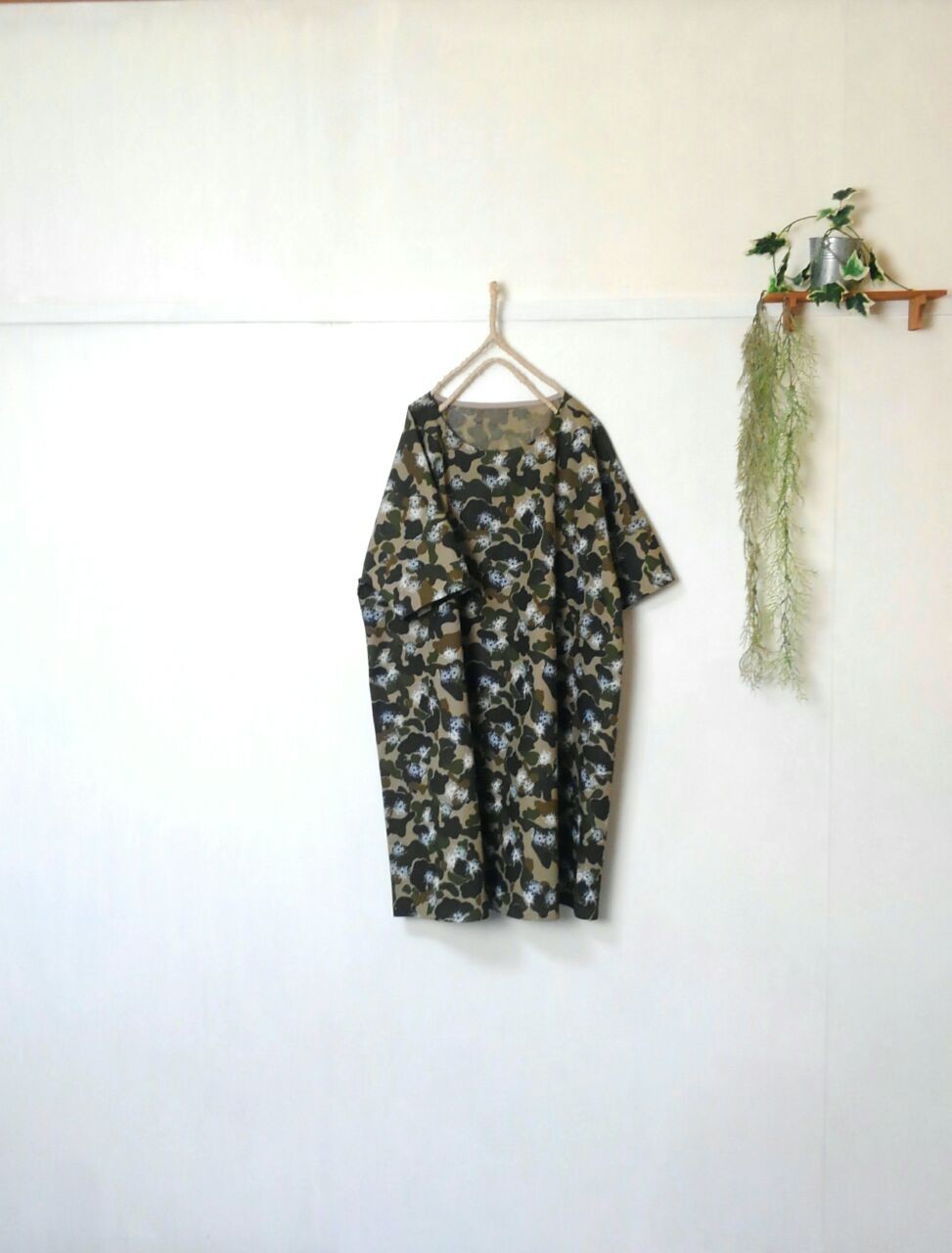 ゆったり着てね 迷彩柄 ワンピース カモフラージュ Iichi ハンドメイド クラフト作品 手仕事品の通販