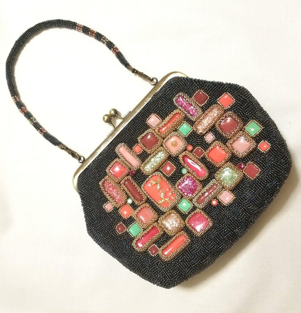 パーティーバッグ ピンク ミント Iichi ハンドメイド クラフト作品 手仕事品の通販