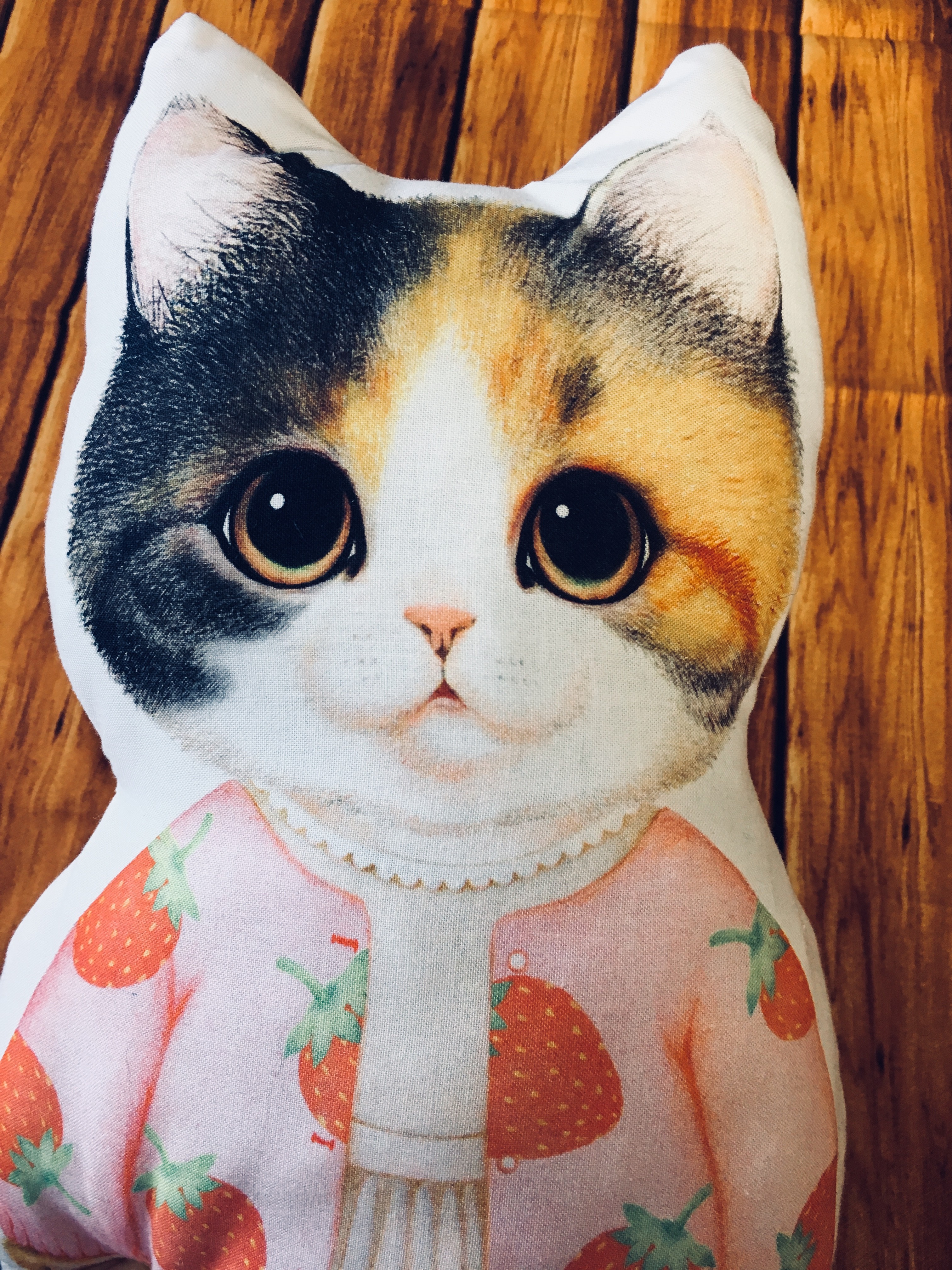 猫好きによるねこ好きのため のふわふわぬいぐるみ クッションいちご Iichi ハンドメイド クラフト作品 手仕事品の通販