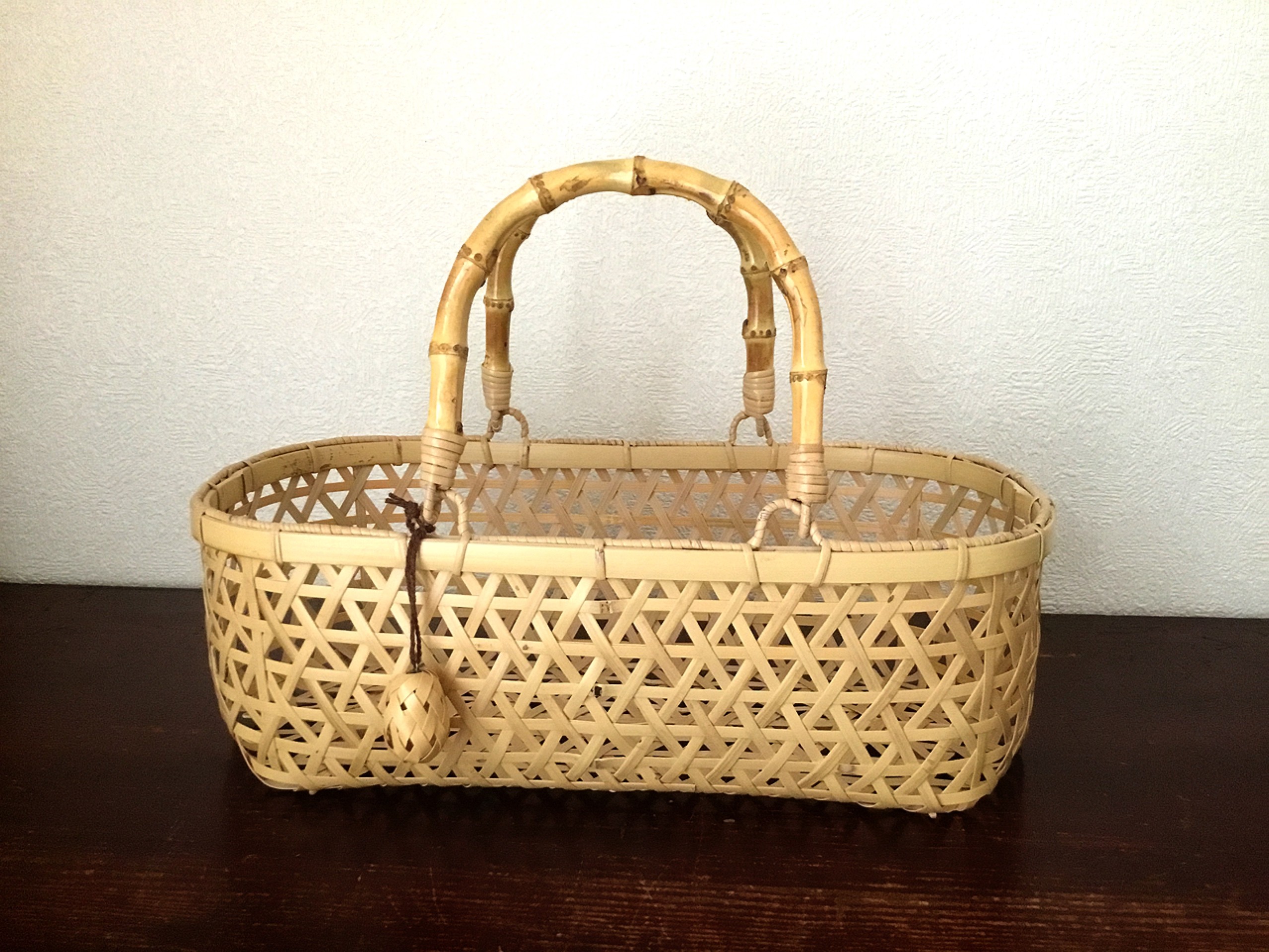 麻の葉編み カゴバッグ | iichi ハンドメイド・クラフト作品・手仕事品 