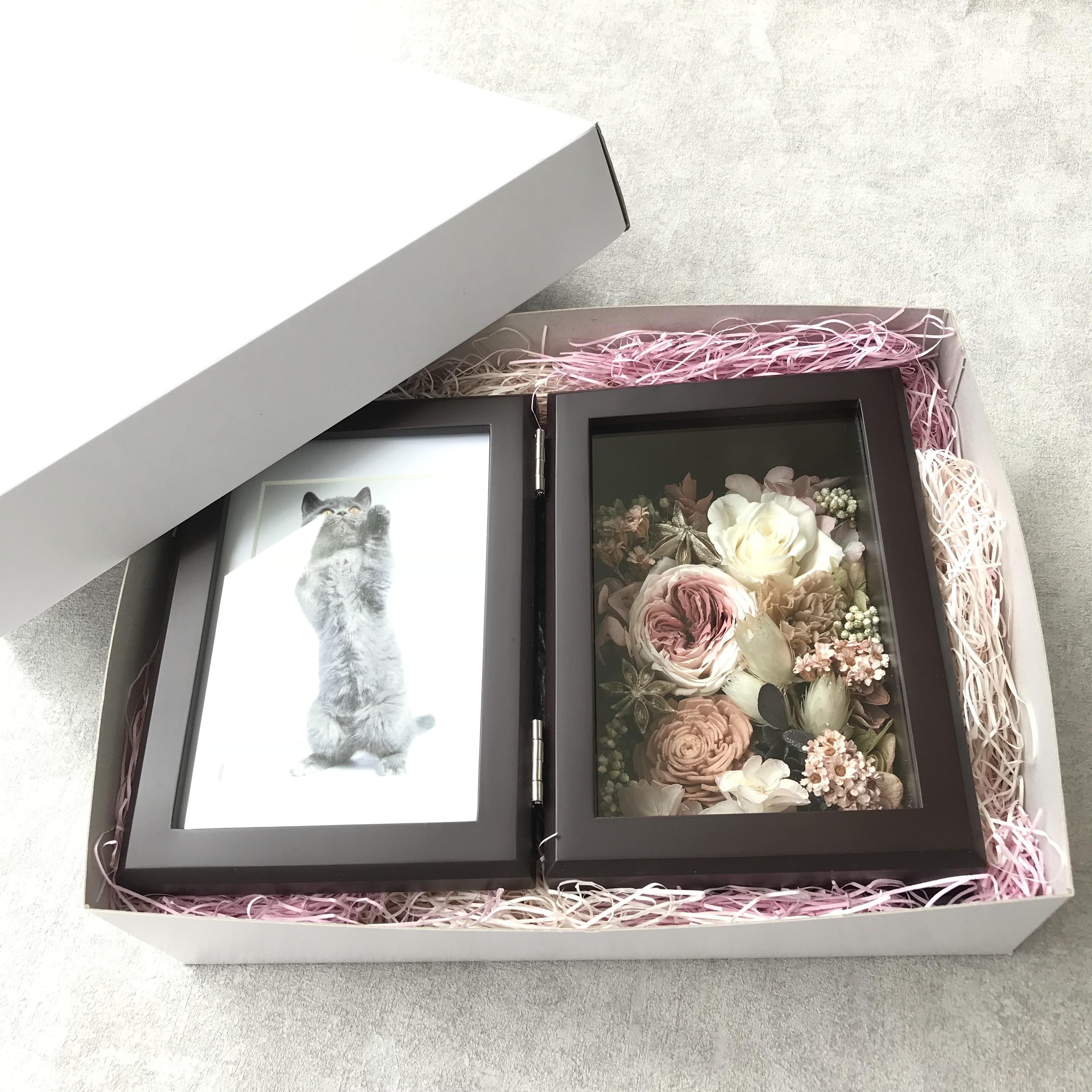 受注製作 花フレーム時計 エレガントピンク Iichi ハンドメイド クラフト作品 手仕事品の通販