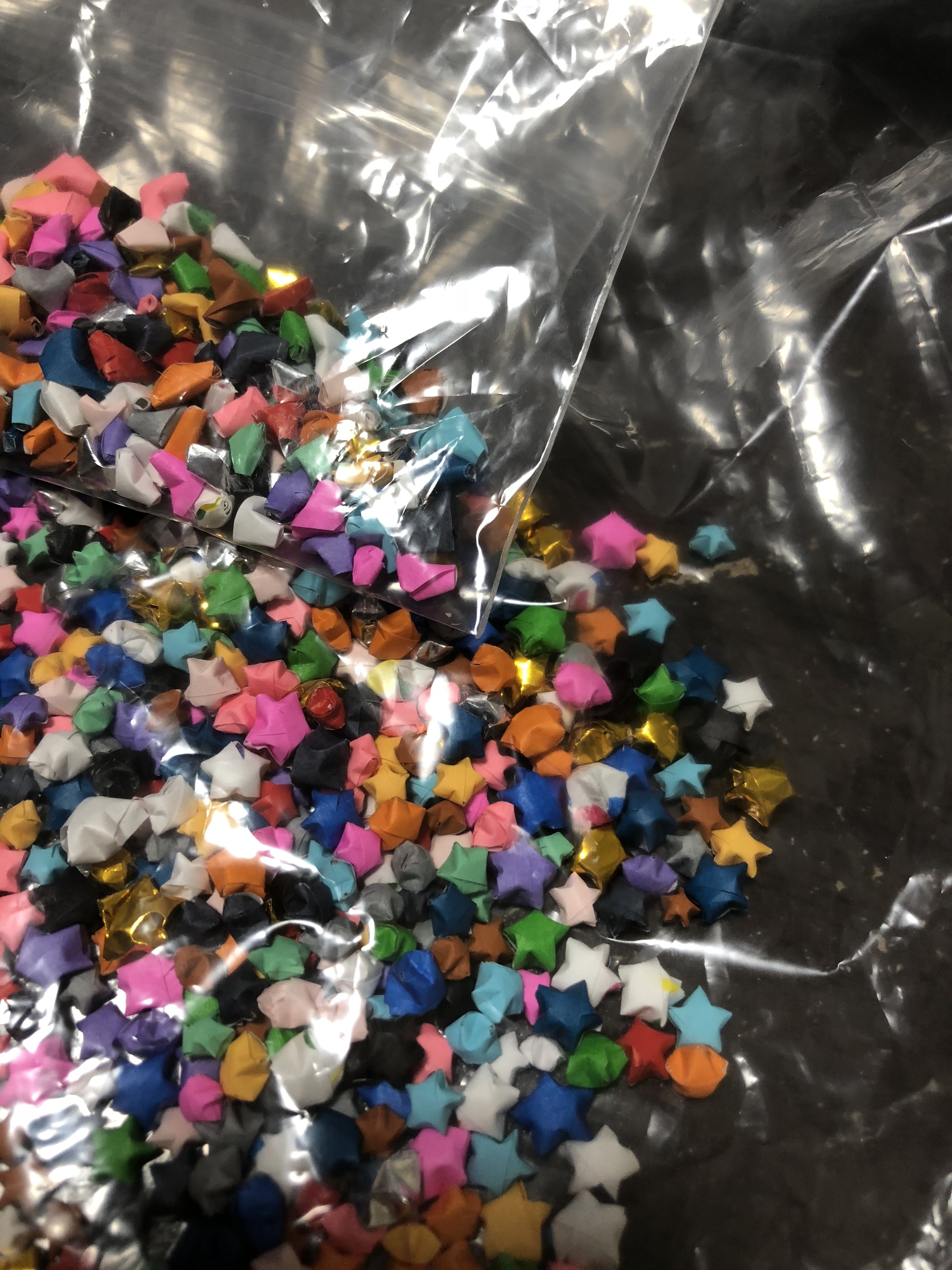 カラーミックス折り紙ラッキースター Iichi ハンドメイド クラフト作品 手仕事品の通販