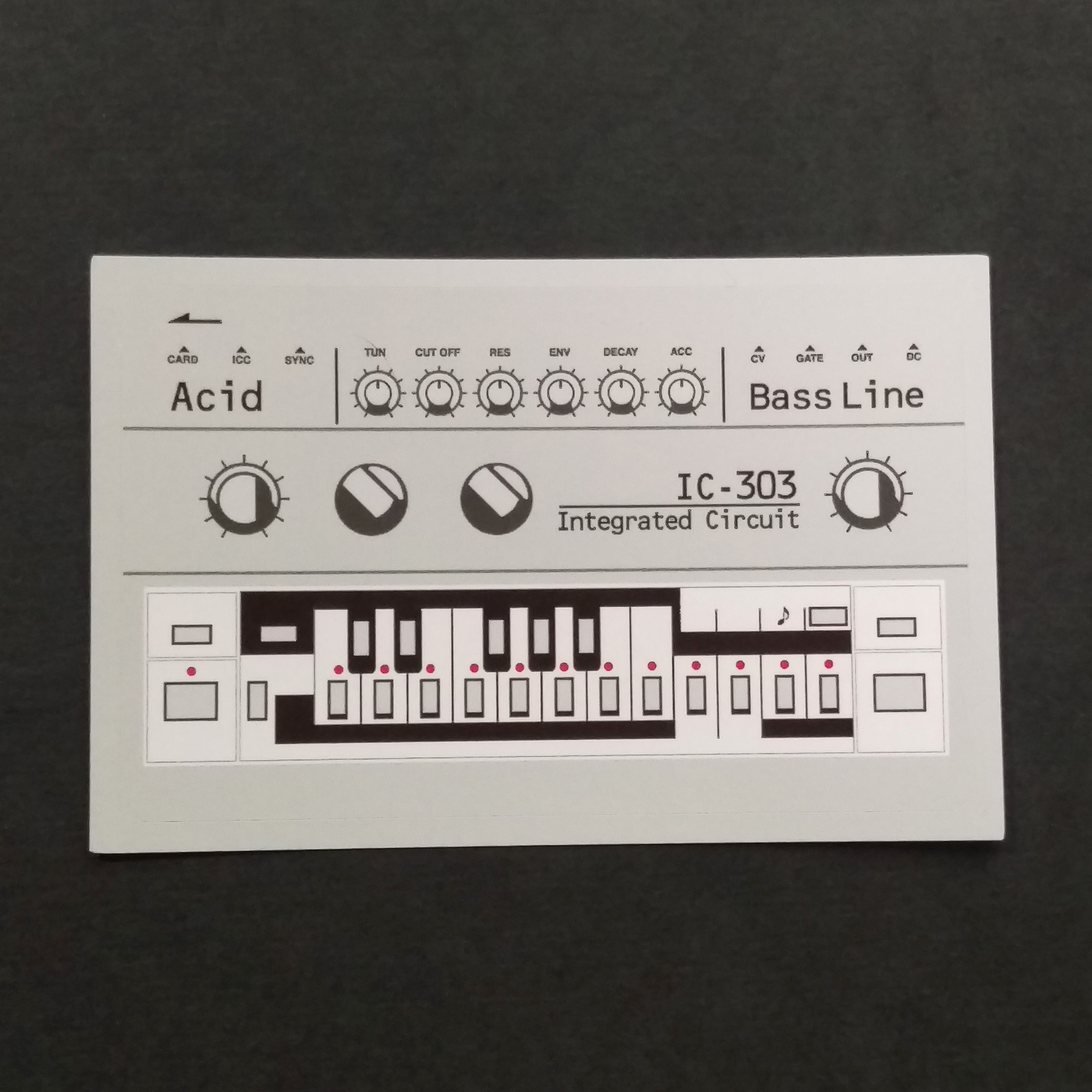 Icカードステッカー Ic 303 Acid Icカードステッカーbass Line Iichi ハンドメイド クラフト作品 手仕事品の通販