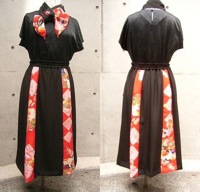 着物リメイクスカート スカーフ Iichi ハンドメイド クラフト作品 手仕事品の通販