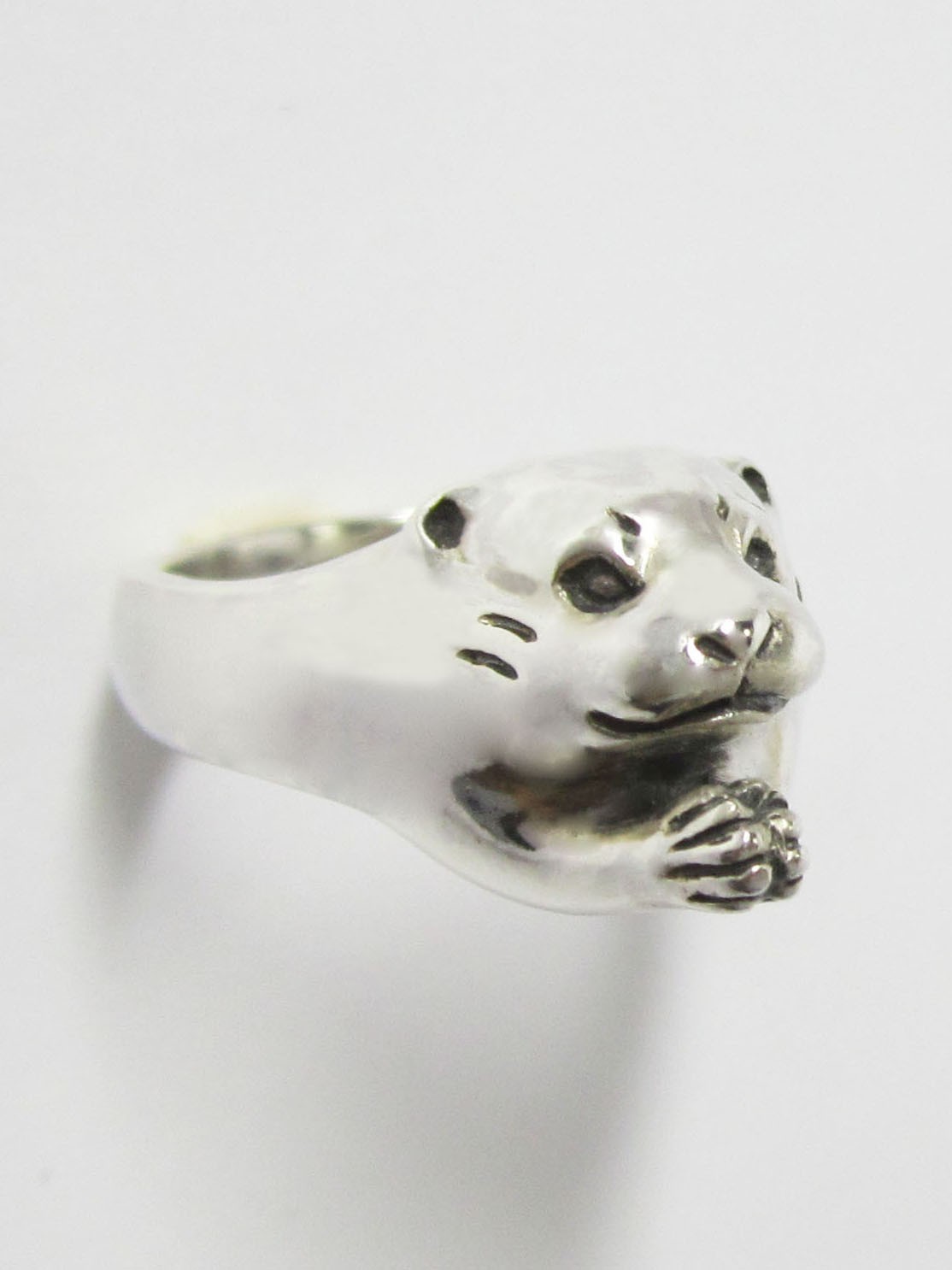 川獺 カワウソ Ring Iichi ハンドメイド クラフト作品 手仕事品の通販