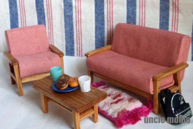 ドール用ソファ2人掛け 色 ピンク チェスナット 1 12ミニチュア家具 Iichi ハンドメイド クラフト作品 手仕事品の通販