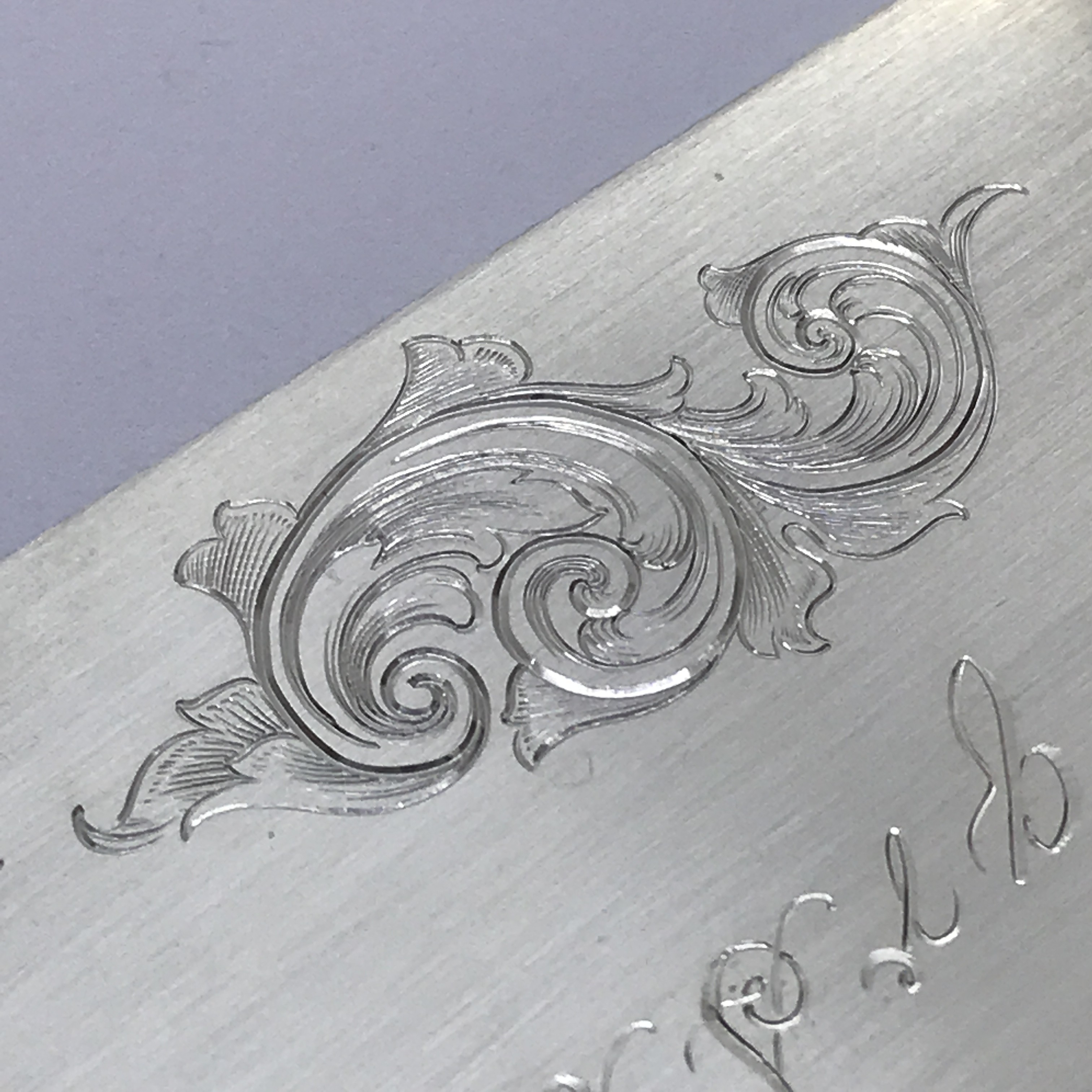 彫金 文字彫り 模様彫り 金属 彫刻 唐草 アラベスク スクロール Engraving Scroll Iichi ハンドメイド クラフト作品 手仕事品の通販