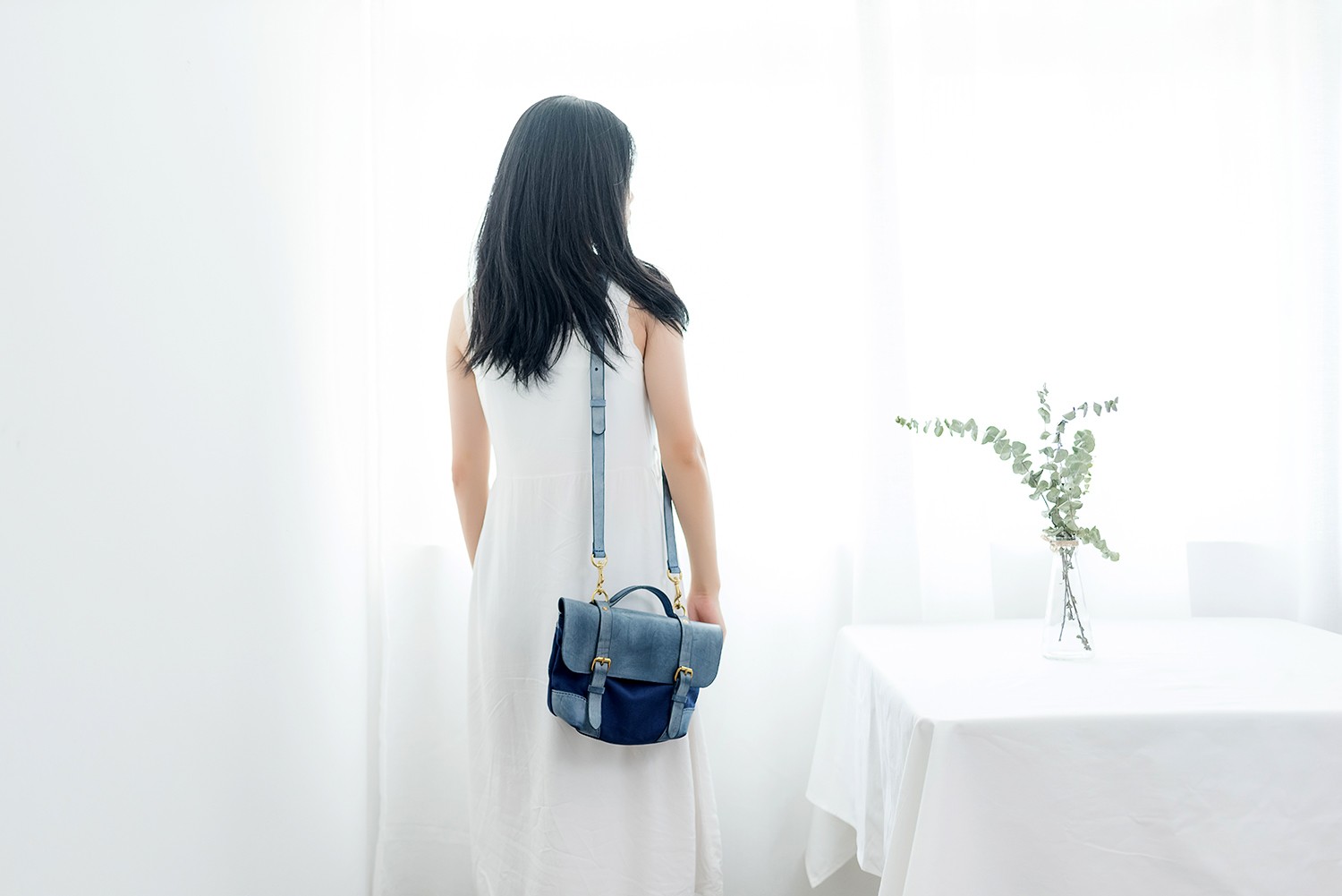 帆布 本革手作りのクラシックトートバッグショルダーバッグ 小さい Iichi ハンドメイド クラフト作品 手仕事品の通販