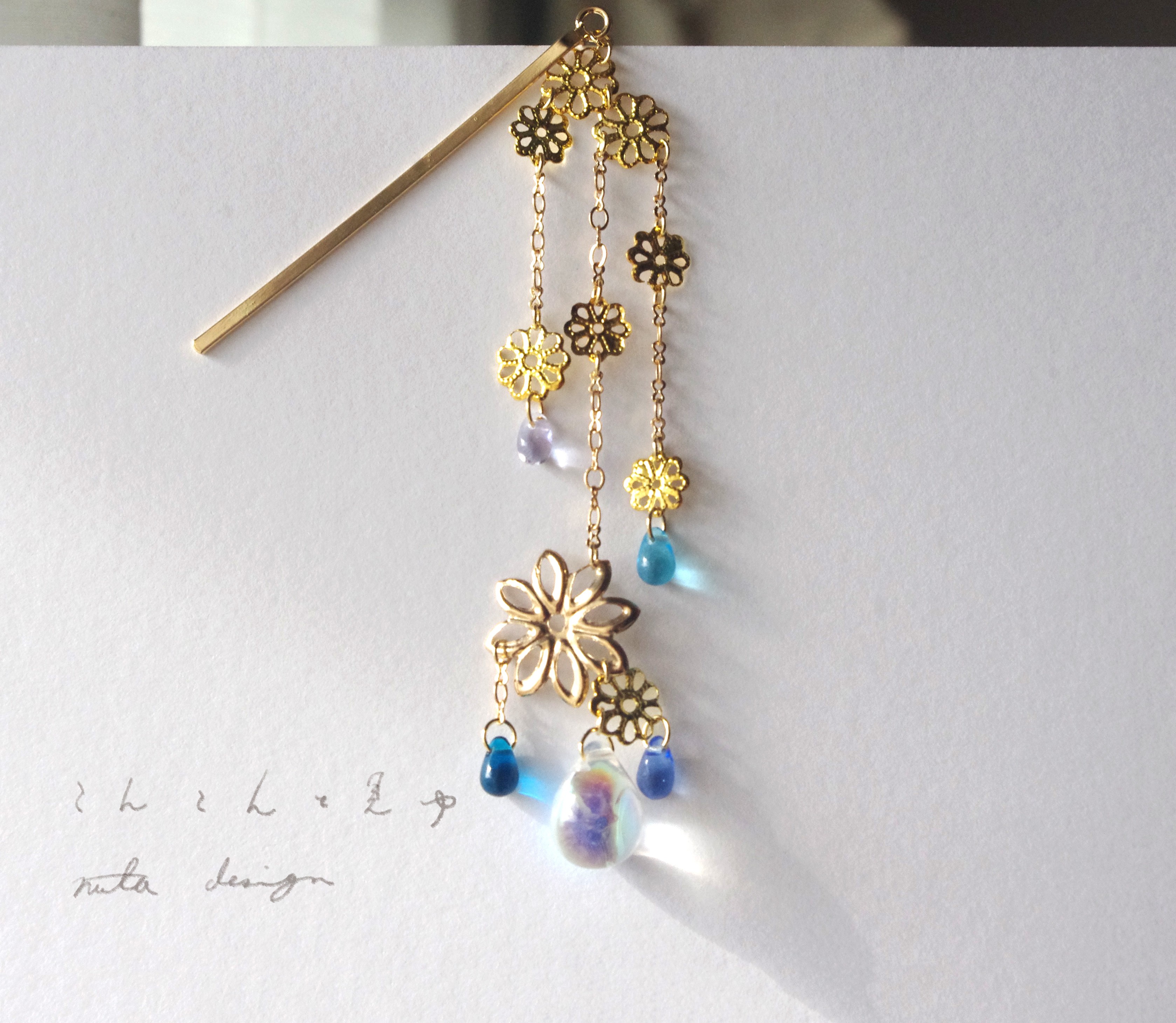 ヘアピン こんこんと見ゆ Iichi ハンドメイド クラフト作品 手仕事品の通販