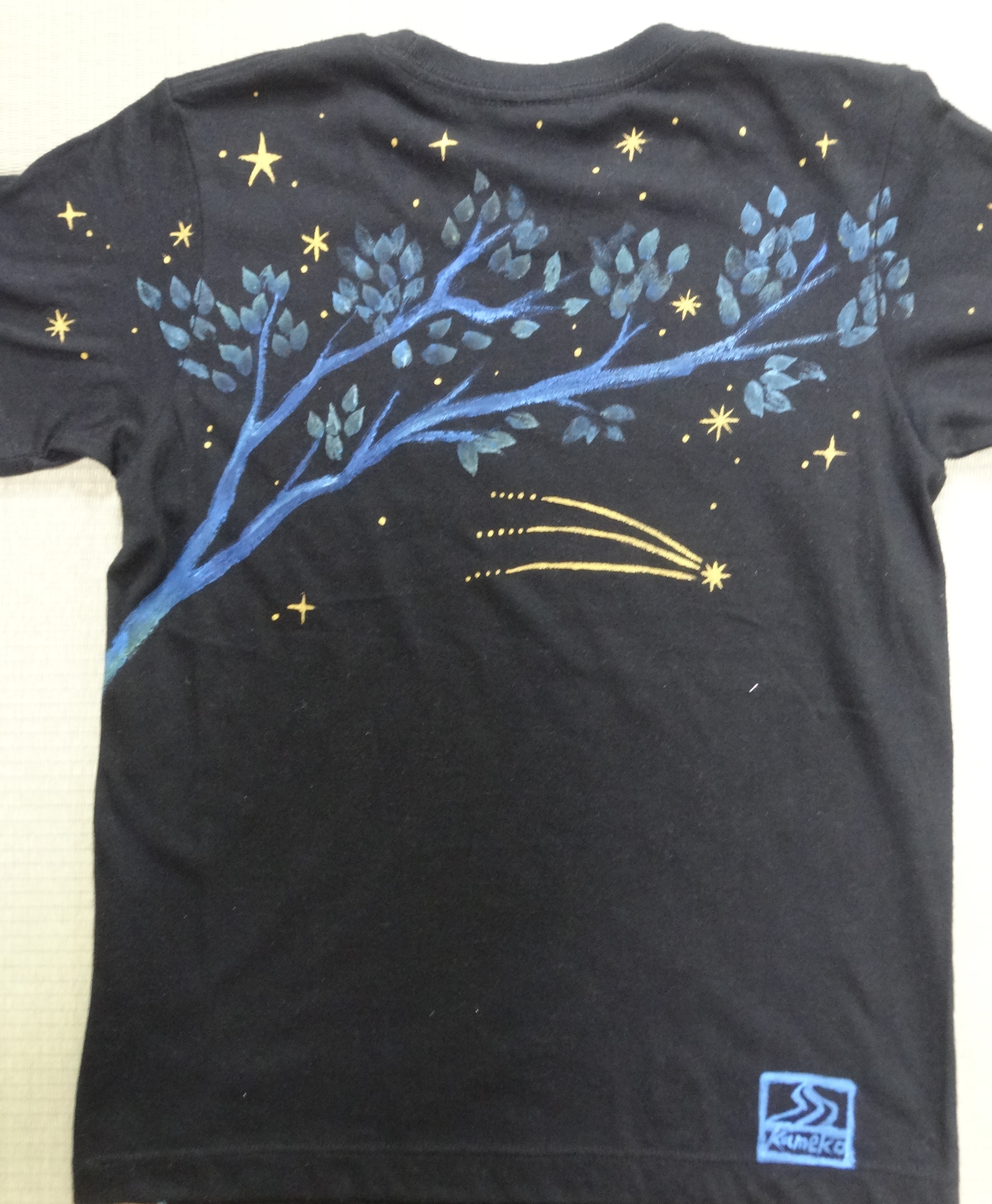 月ふくろう 特注手描きtシャツ 名入れ 記念日プレゼント 出産祝い 手書き Iichi ハンドメイド クラフト作品 手仕事品の通販