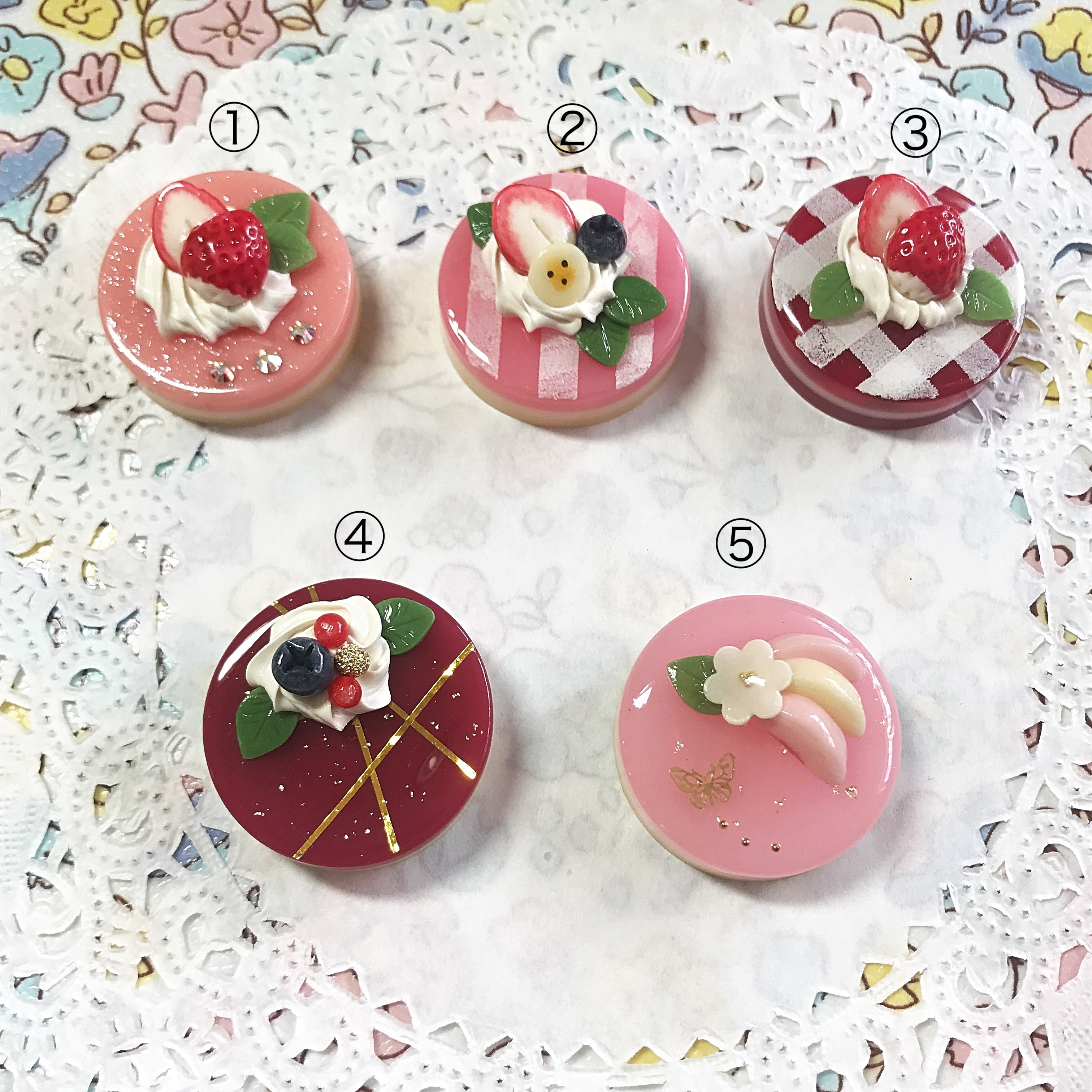 再販 選べる5種類 彩りケーキのポニーフック2 Iichi ハンドメイド クラフト作品 手仕事品の通販