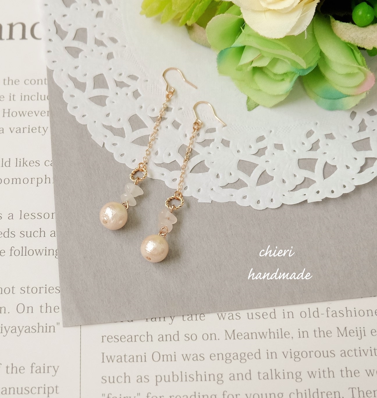 C0 Pg184 恋愛のお守り ピンクパールとローズクォーツのピアス イヤリング他 Iichi ハンドメイド クラフト作品 手仕事品の通販