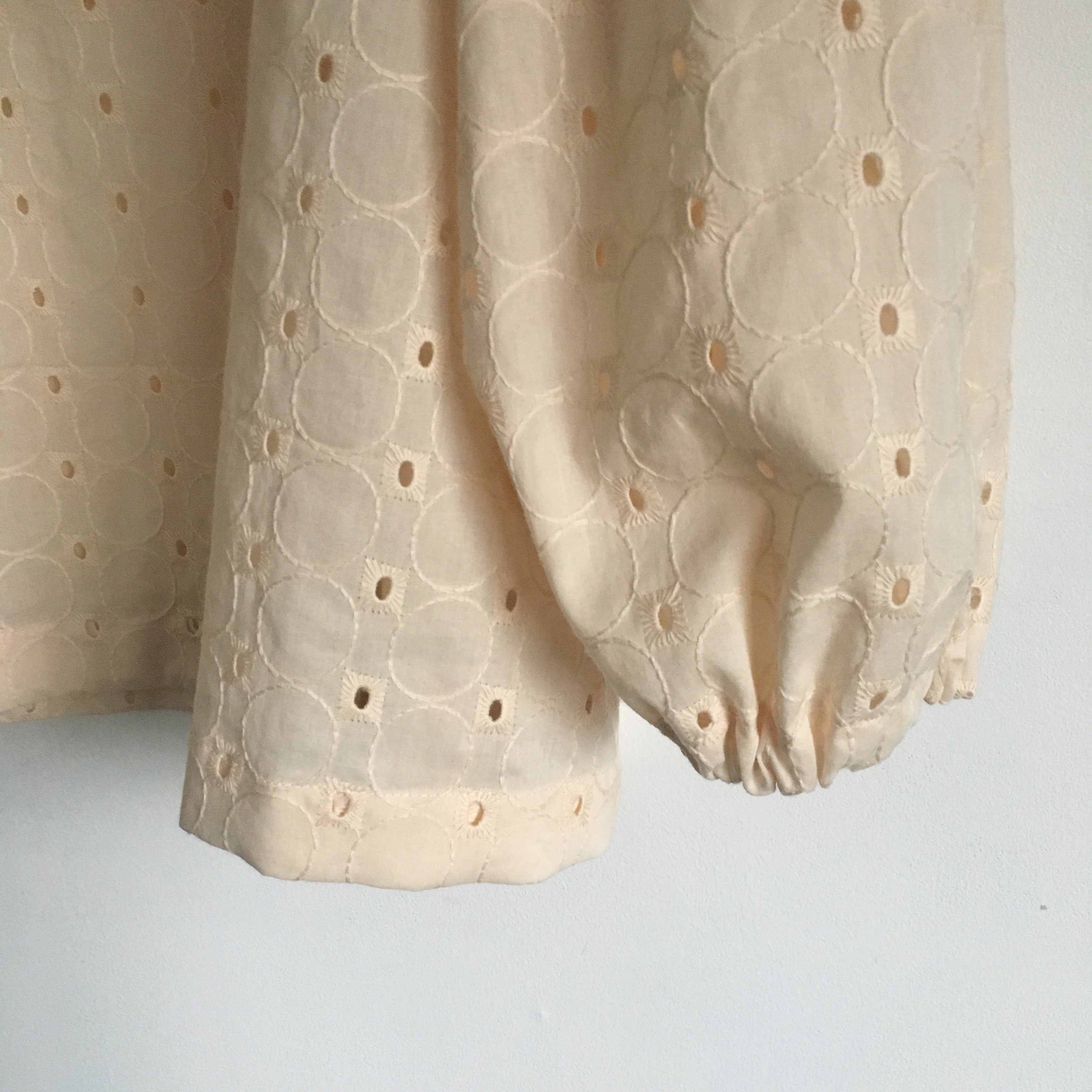 ふんわり生成り色 レースのブラウス 078 Iichi ハンドメイド クラフト作品 手仕事品の通販