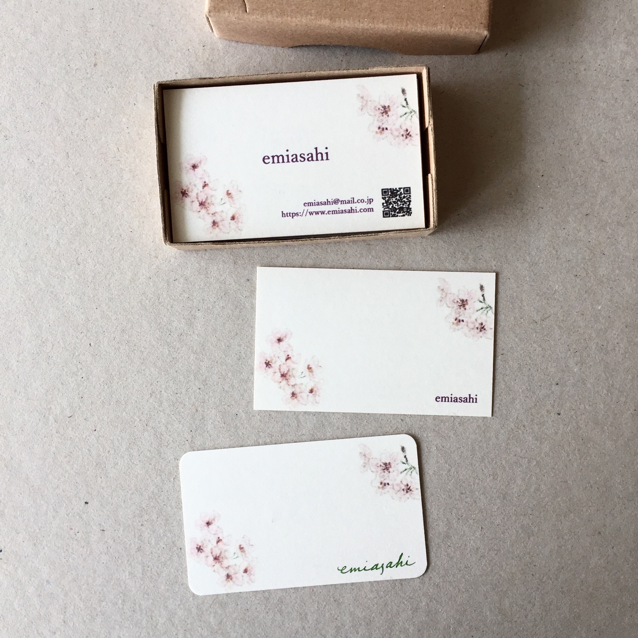 桜の名刺 ショップカード 50枚 Iichi ハンドメイド クラフト作品 手仕事品の通販