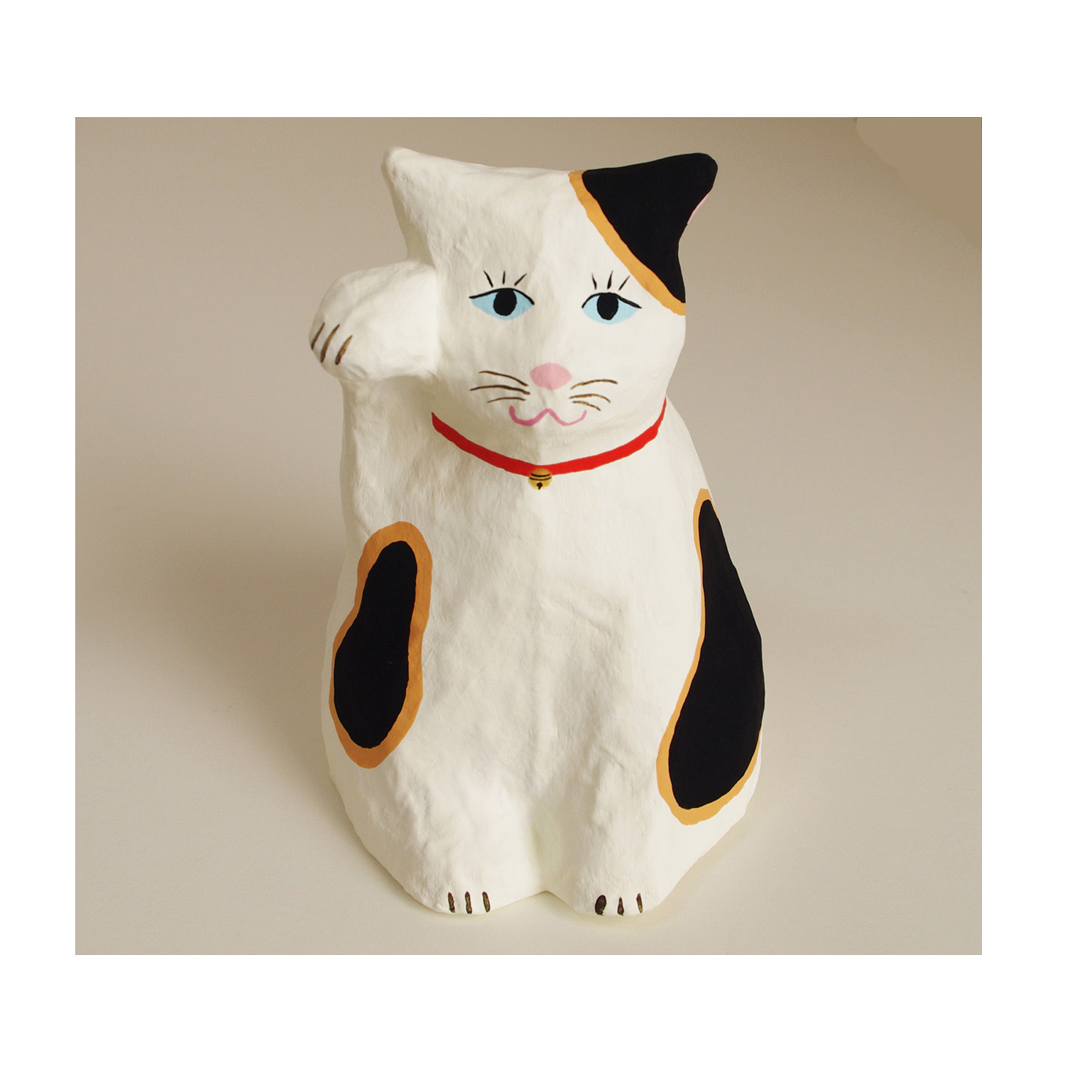 張り子 招き猫 日本猫4 置物 Iichi ハンドメイド クラフト作品 手仕事品の通販