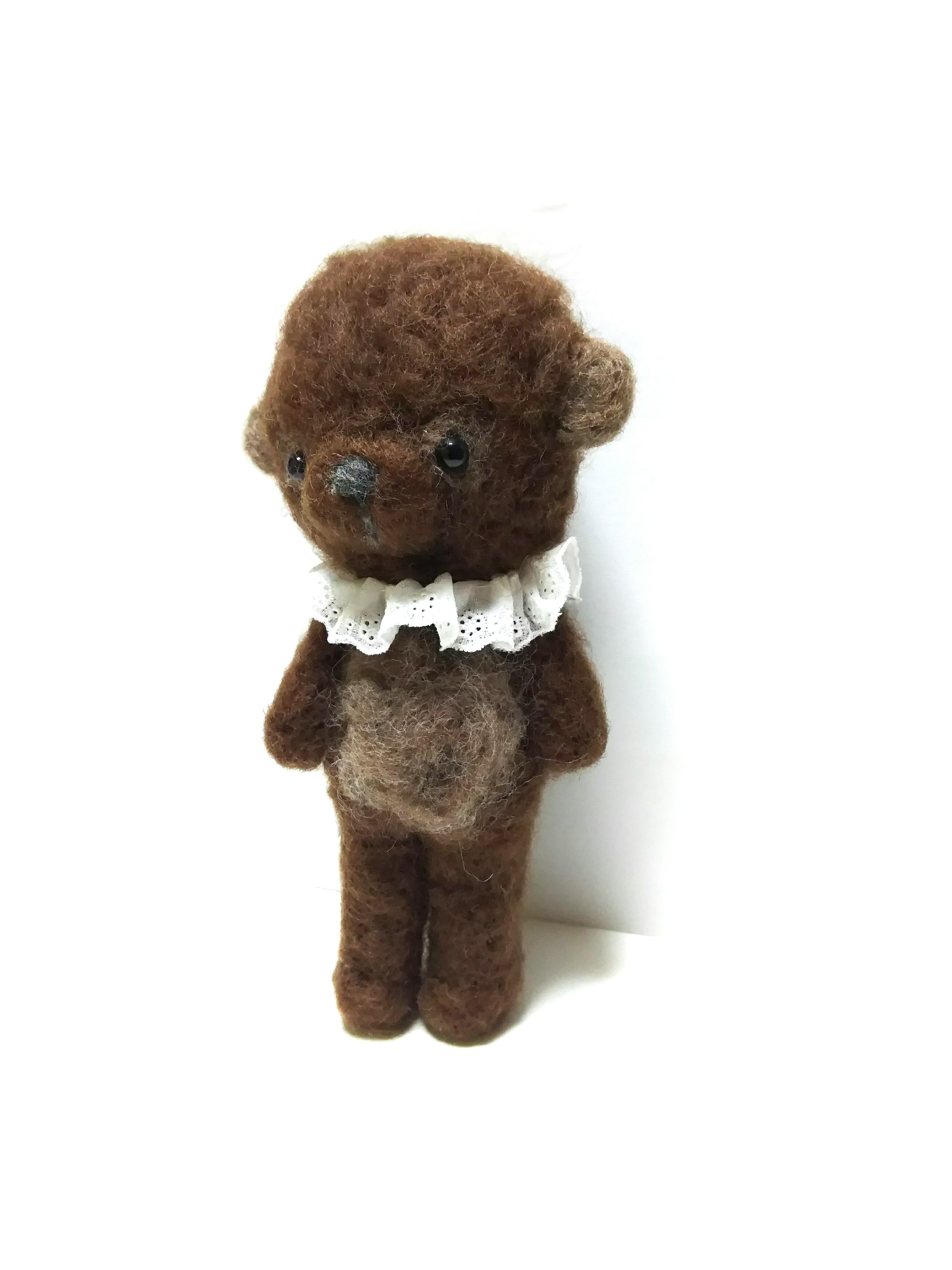 茶色いふわふわクマさん Iichi ハンドメイド クラフト作品 手仕事品の通販