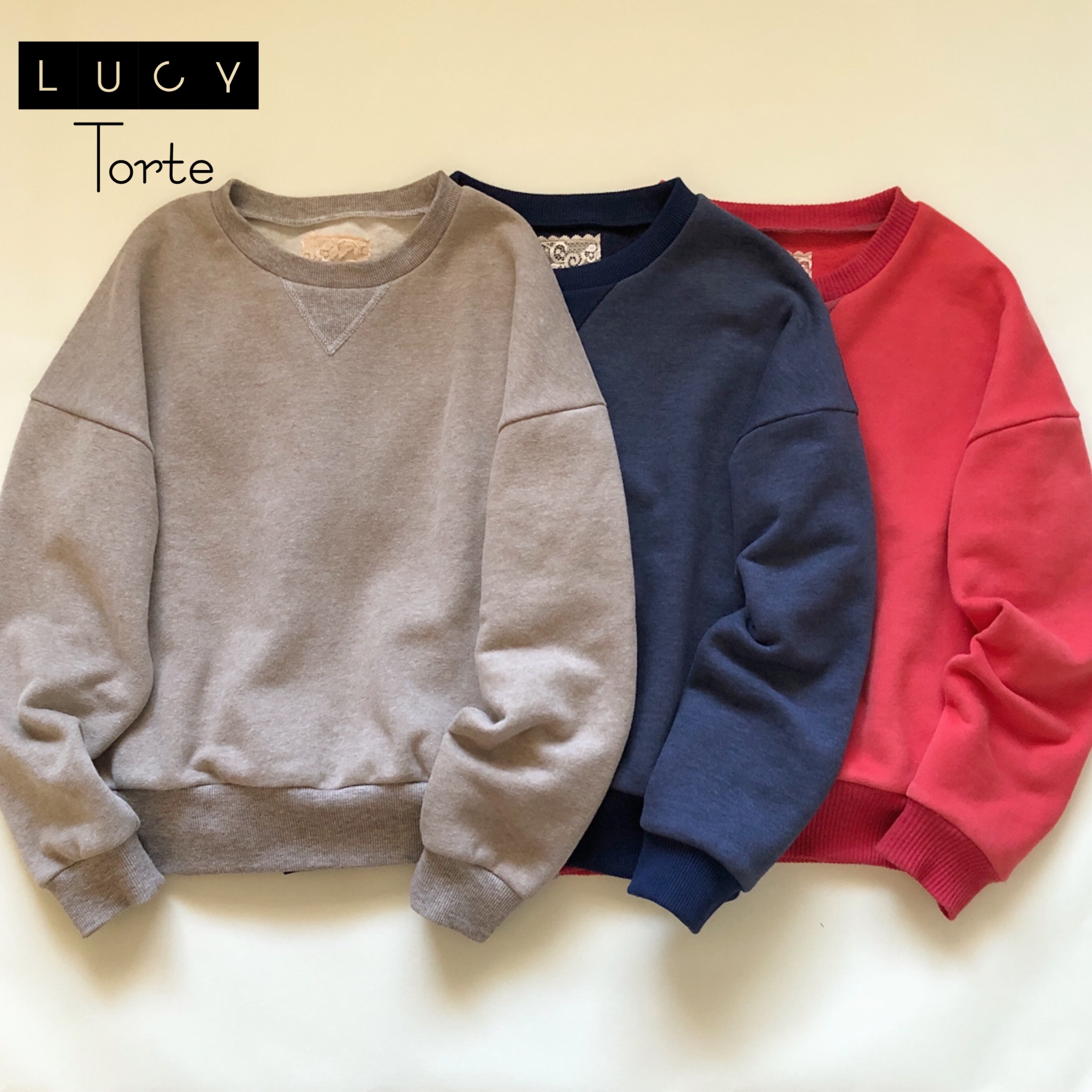 ドロップショルダースウェット 3colors Iichi ハンドメイド クラフト作品 手仕事品の通販