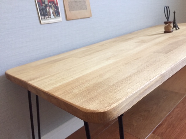 折りたたみテーブル アイアン ダークウォルナット Iichi ハンドメイド クラフト作品 手仕事品の通販