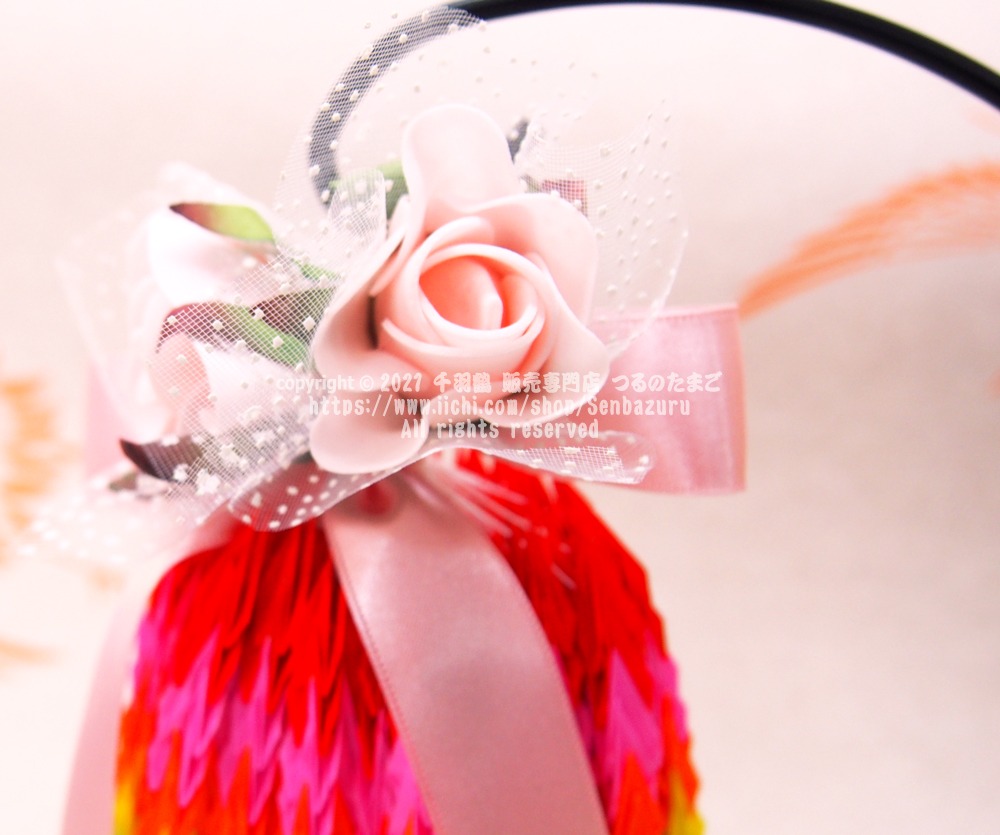 速達 親鶴の母 おしゃれ版 スタンド付 千羽鶴 1000羽 完成品 送料無料 数量限定 Iichi ハンドメイド クラフト作品 手仕事品の通販