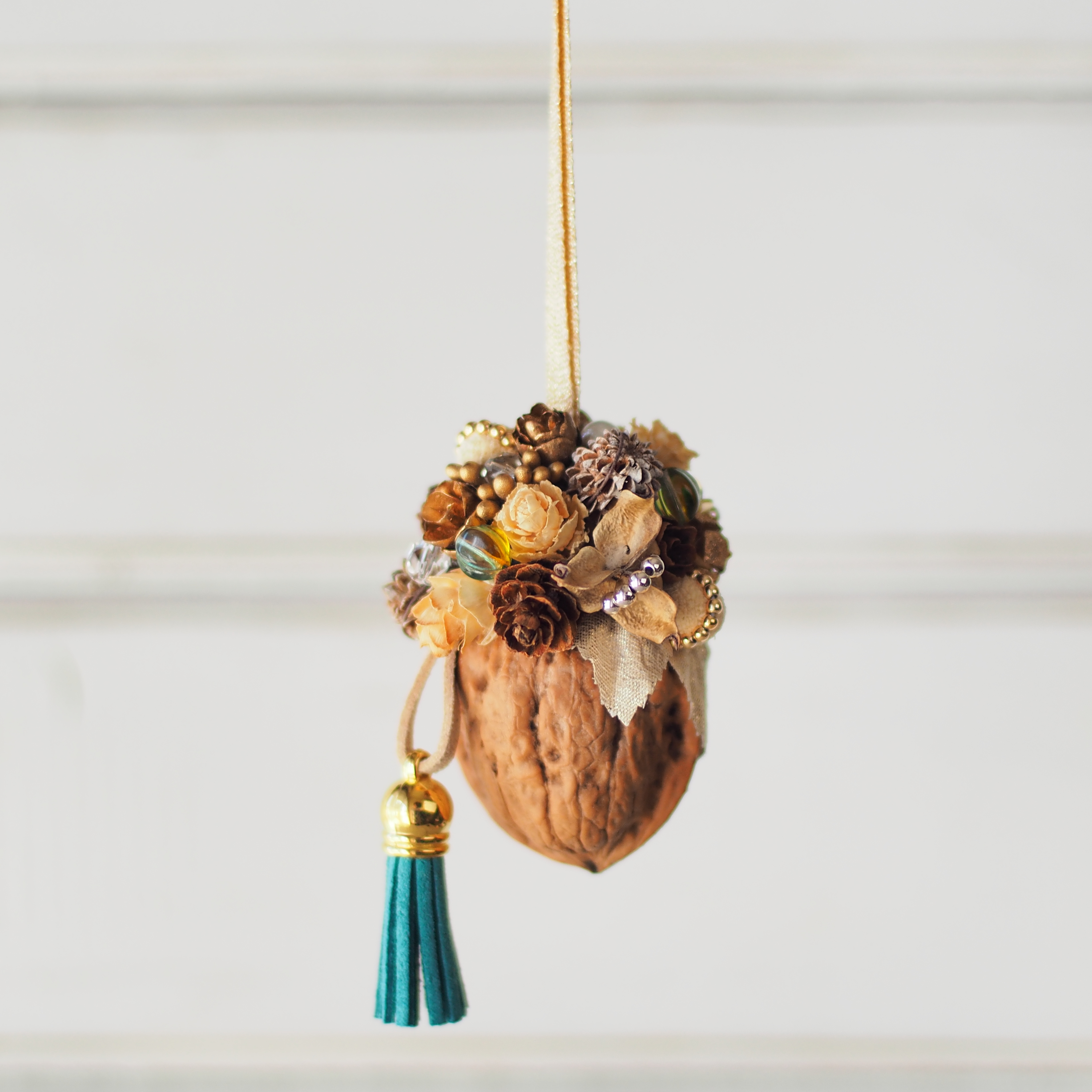 トロッケンクランツ くるみのアンヘンクゼル グリーンタッセル Iichi ハンドメイド クラフト作品 手仕事品の通販