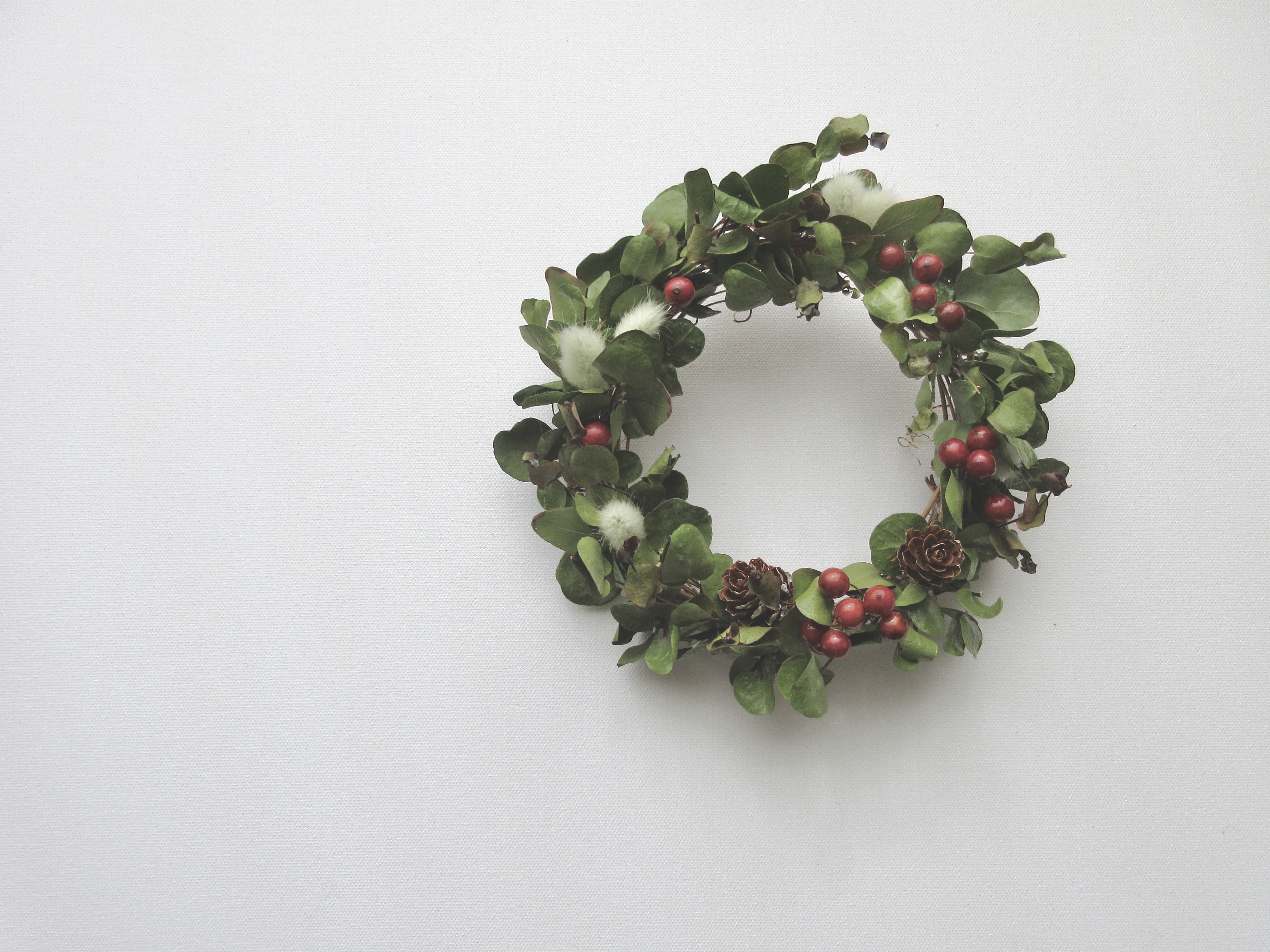 ユーカリ サンキライのつるリース M Iichi ハンドメイド クラフト作品 手仕事品の通販