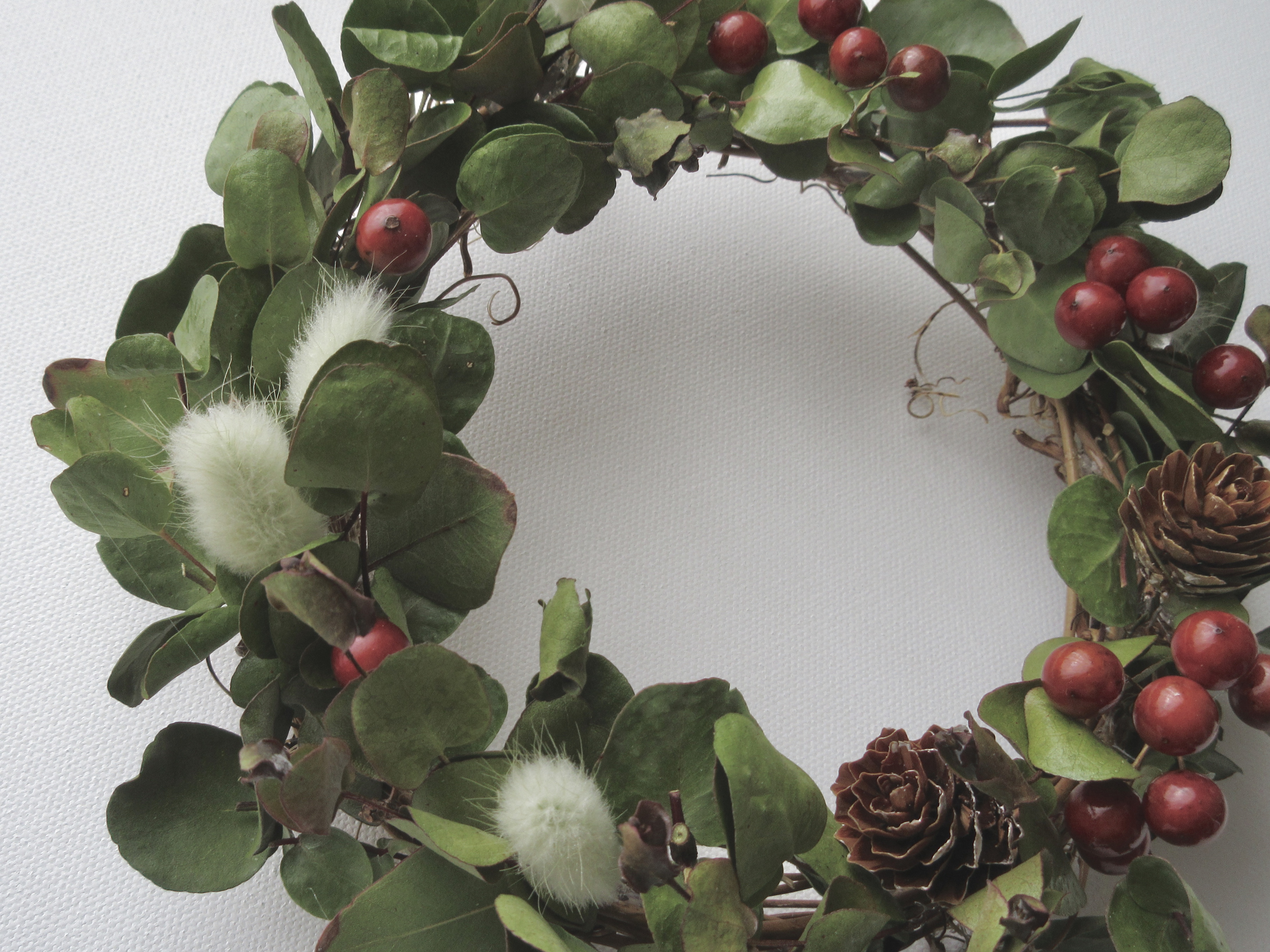 ユーカリ サンキライのつるリース M Iichi ハンドメイド クラフト作品 手仕事品の通販