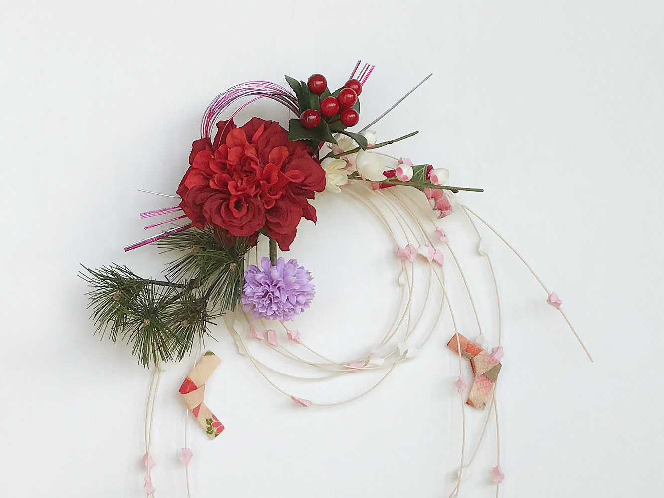 お正月飾り 新作 もち花リースnyd 21 Iichi ハンドメイド クラフト作品 手仕事品の通販