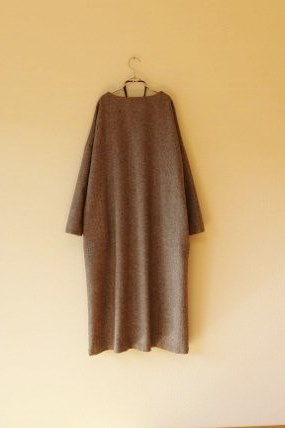 秋冬 シンプルなデザインのワンピース アンゴラ混 S M Lサイズ Iichi ハンドメイド クラフト作品 手仕事品の通販