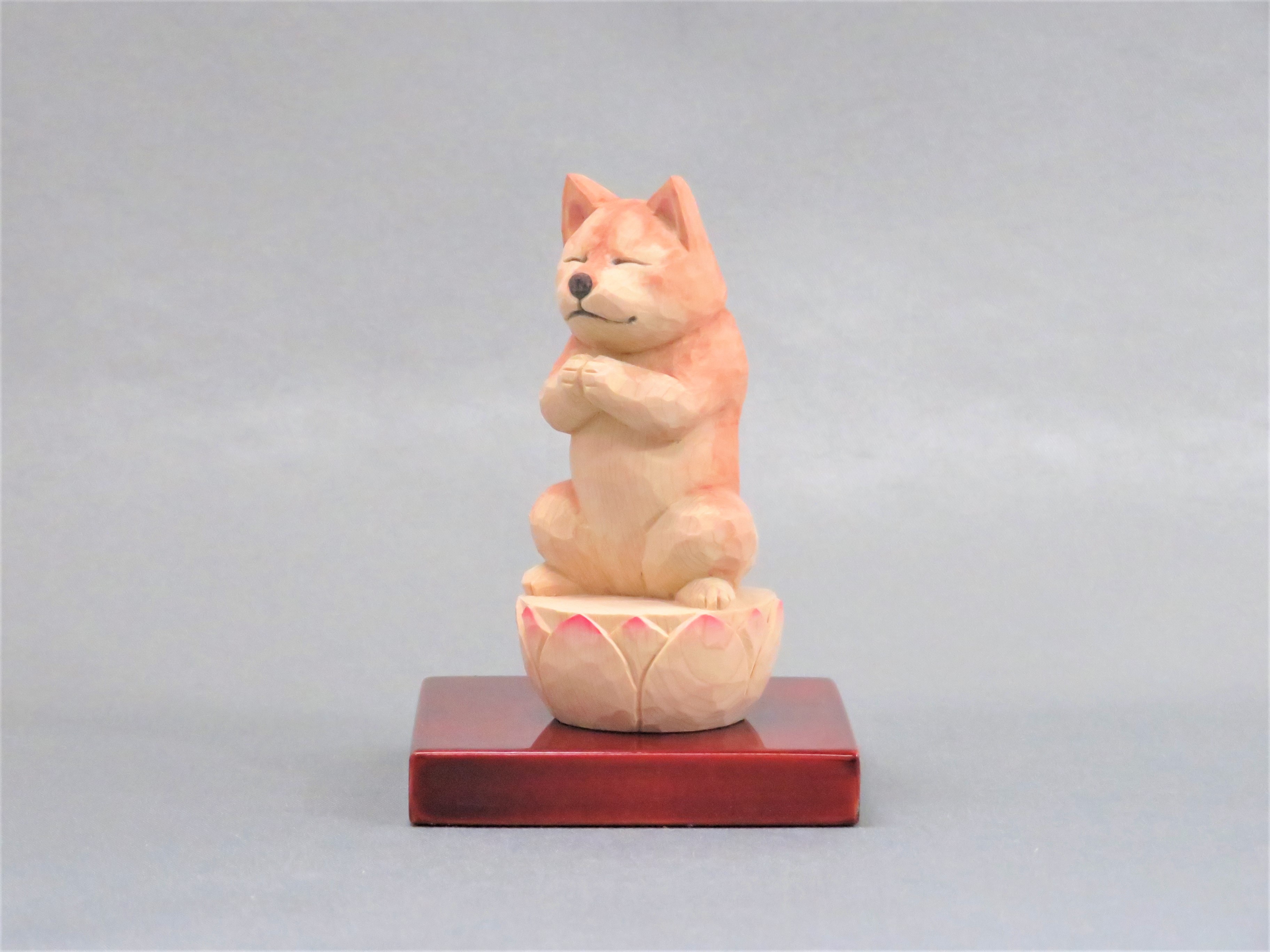 木彫りの犬仏さま 柴犬 犬仏1812 iichi ハンドメイド・クラフト作品・手仕事品の通販