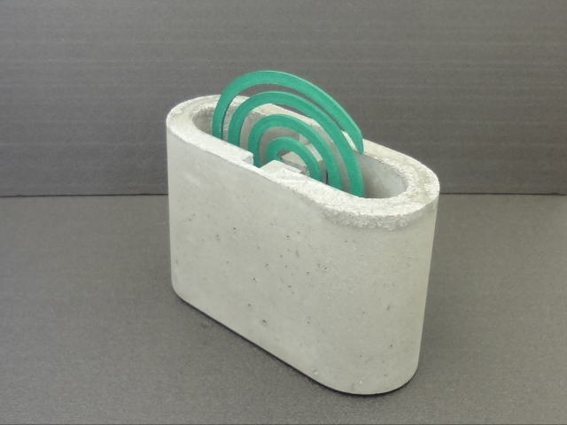 蚊取り線香ホルダー 蚊遣り コンクリート製 Iichi ハンドメイド クラフト作品 手仕事品の通販